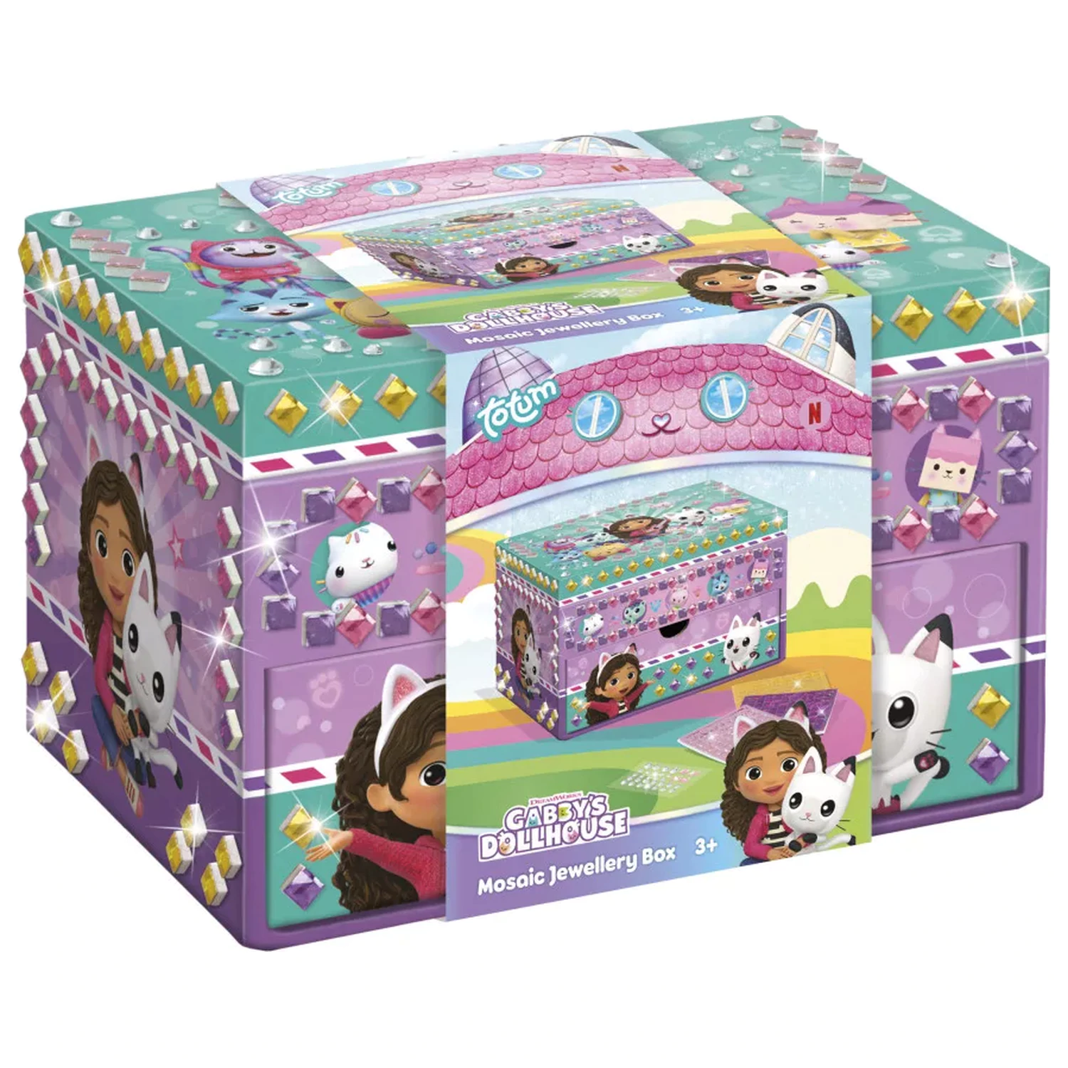 Gabi Dollhouse Friends Mozaikowe Pudełko na Biżuterię zdjęcie produktu