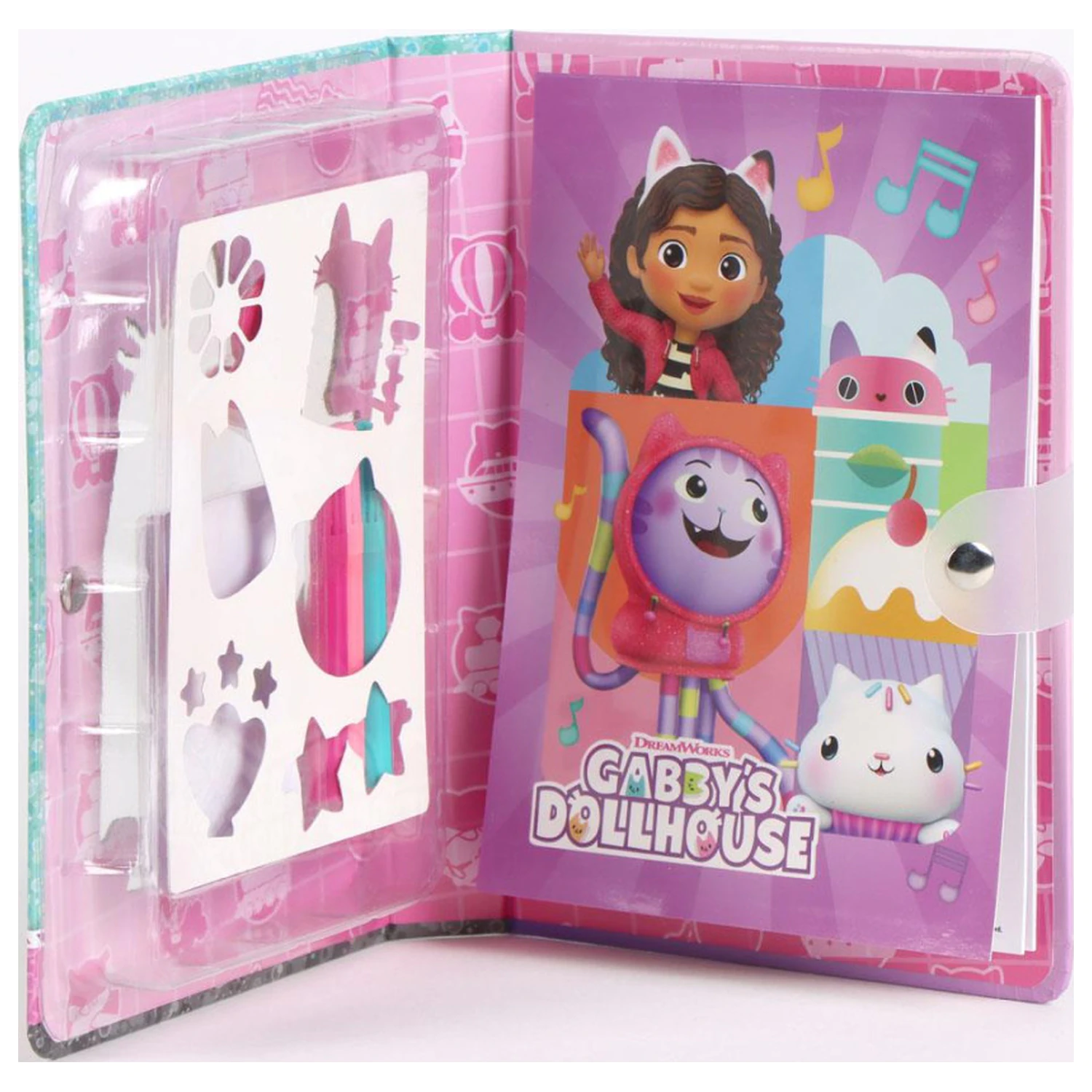 Gabi's Dollhouse Funny Kolorowanka Zestaw z Szablonem zdjęcie produktu
