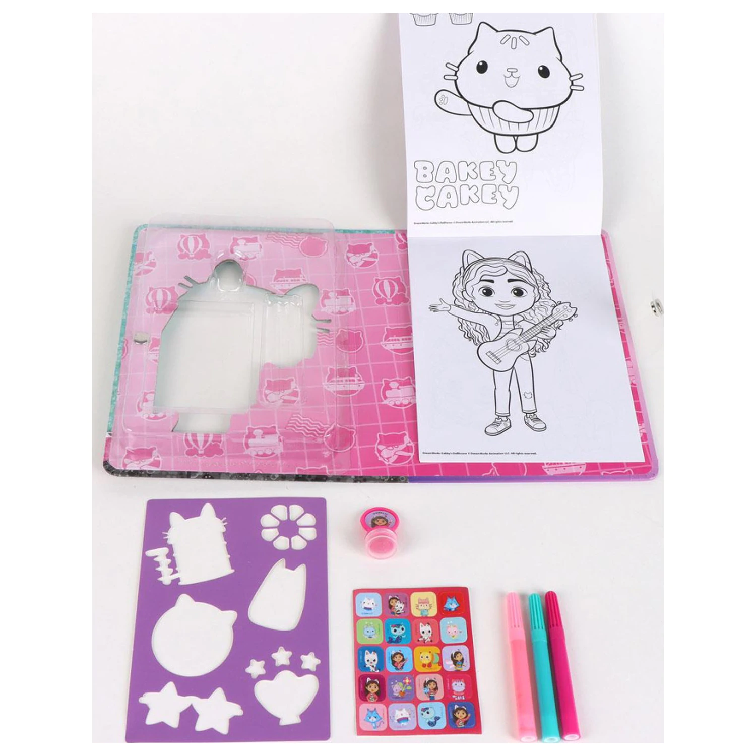 Gabi's Dollhouse Funny Kolorowanka Zestaw z Szablonem zdjęcie produktu