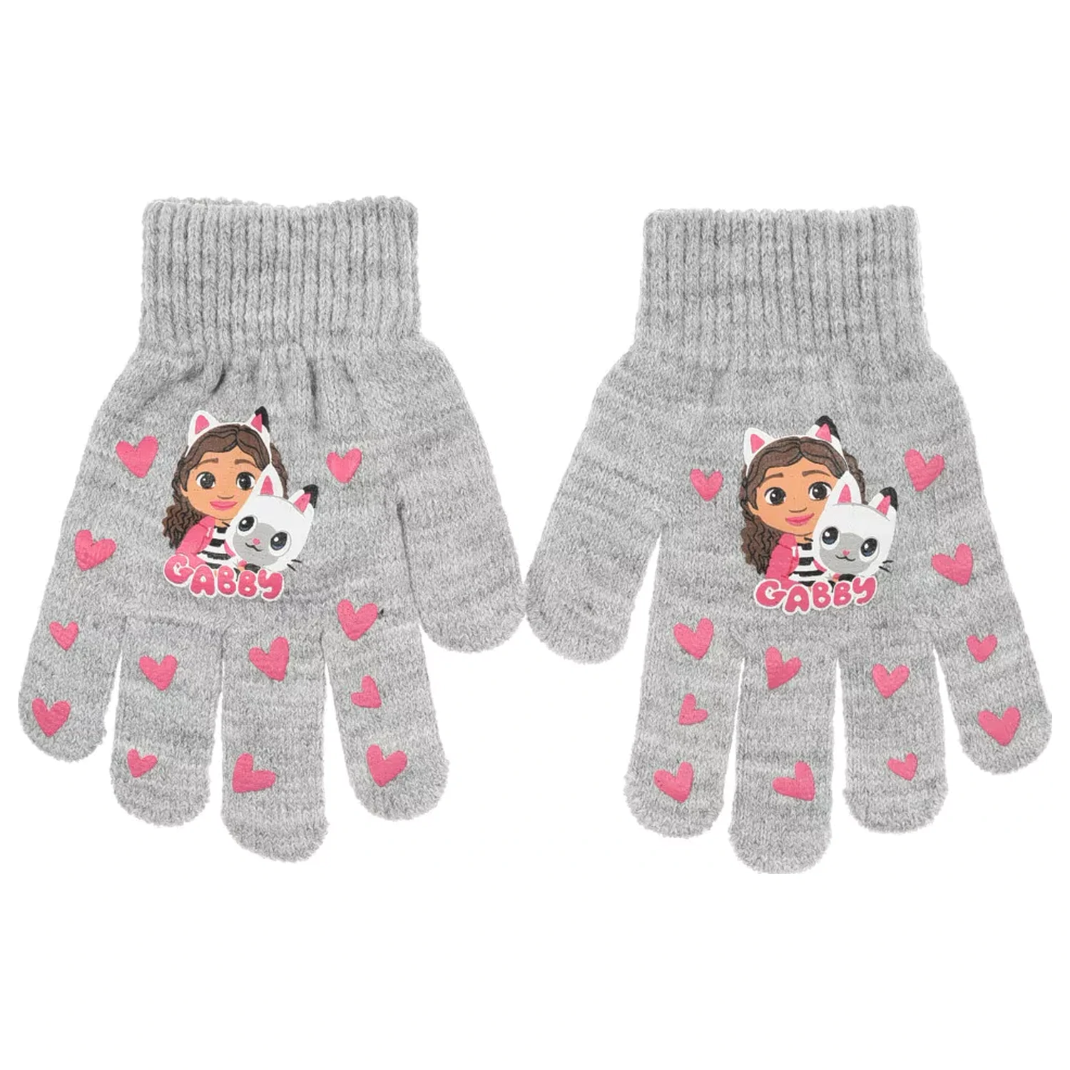Gabby's Dollhouse Grey Heart rękawiczki dziecięce zdjęcie produktu