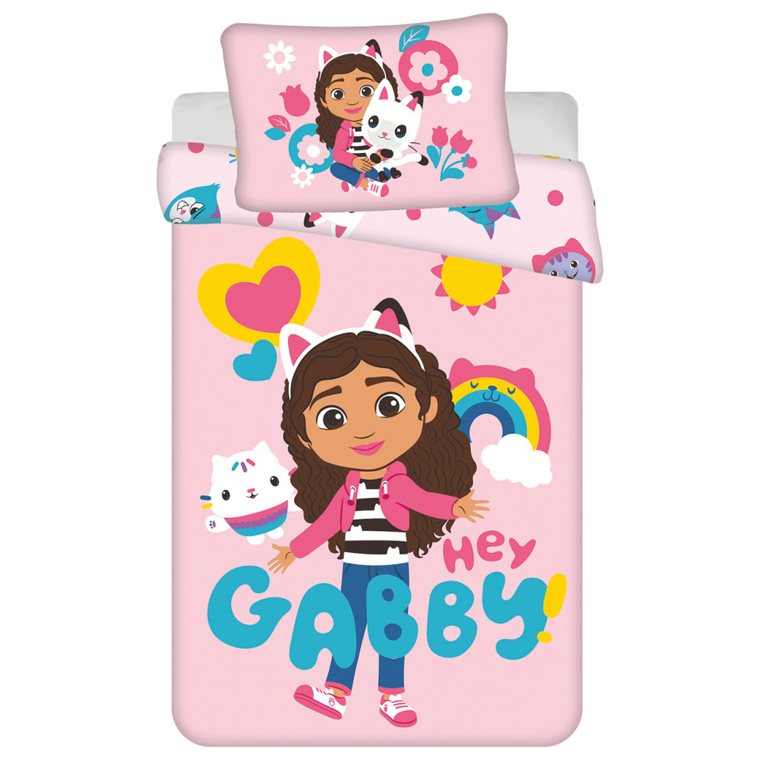 Gabi's Dollhouse Hey kid, przedszkolna poszwa na kołdrę zdjęcie produktu