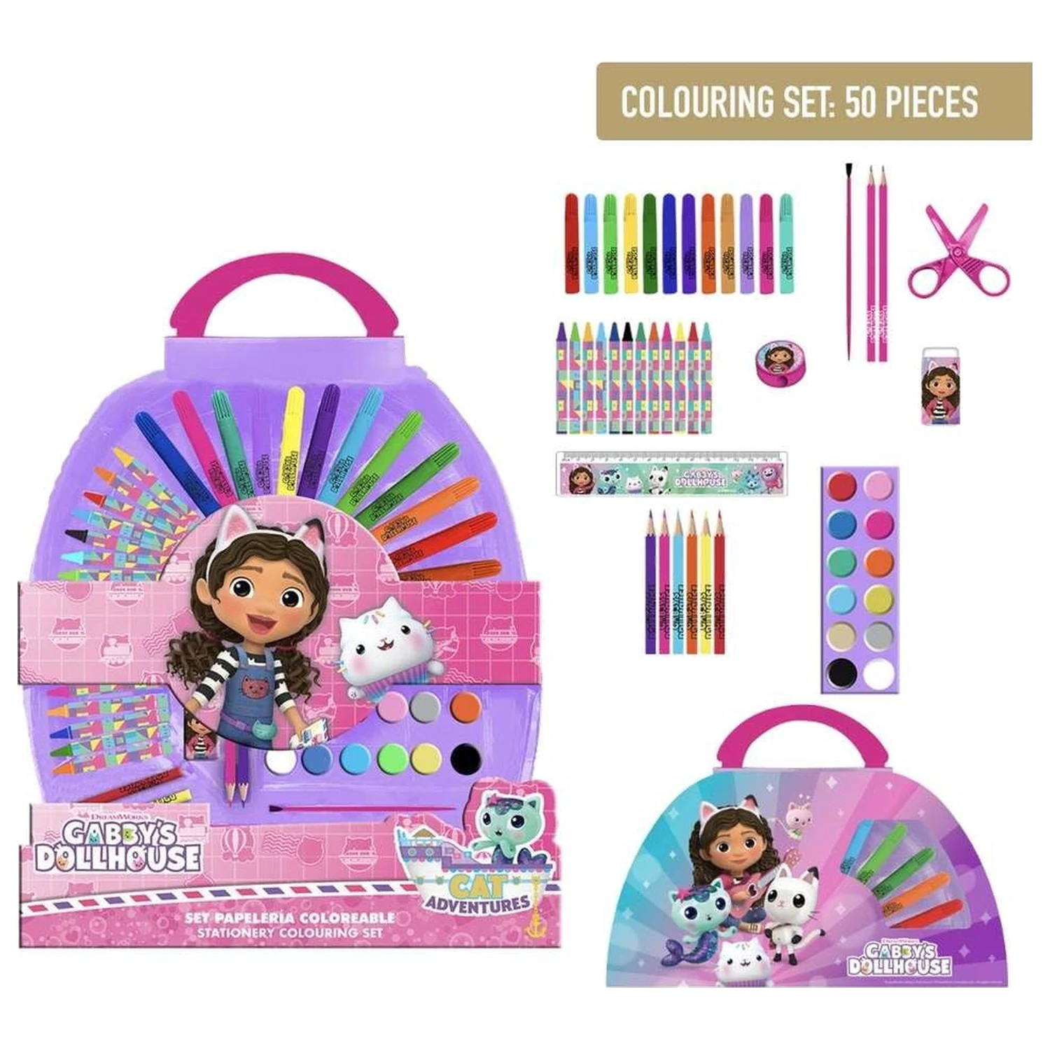 Gabbys Dollhouse zestaw artykułów papierniczych 50 sztuk zdjęcie produktu