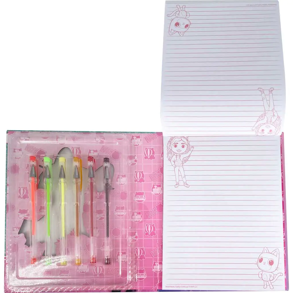 Gabby's Dollhouse notebook + zestaw 6 długopisów żelowych zdjęcie produktu