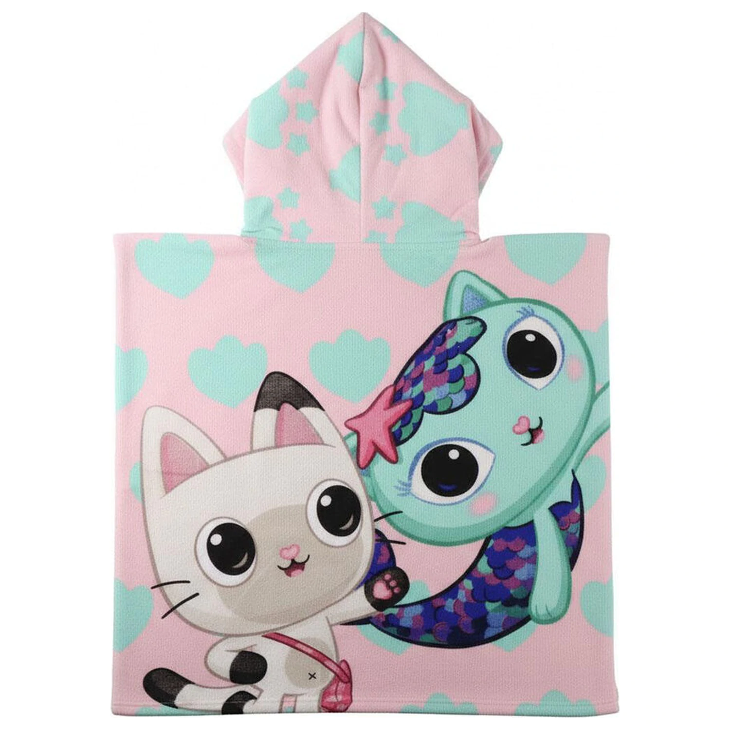 Gabbys Dollhouse ponczo ręcznik plażowy z mikrofibry zdjęcie produktu