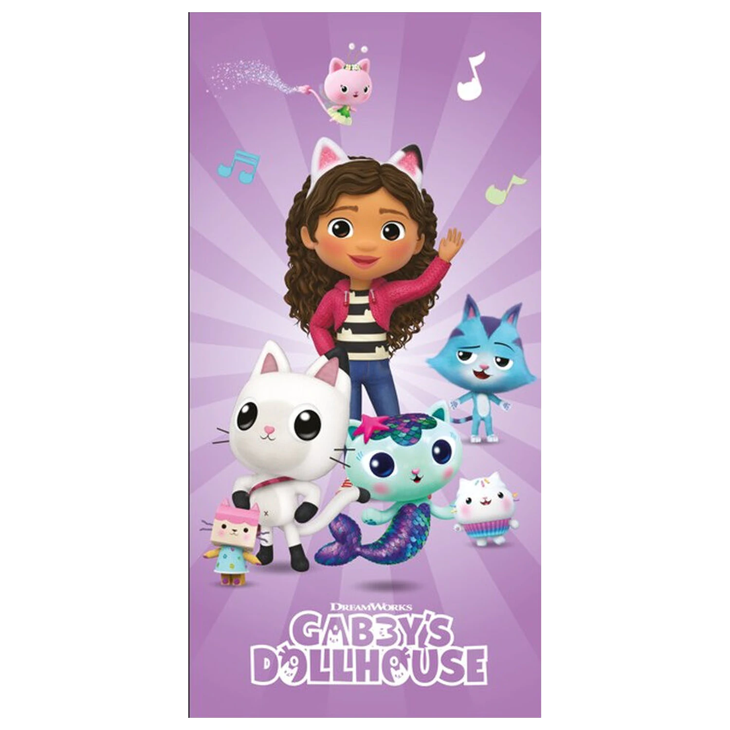 Gabbys Dollhouse ręcznik plażowy z mikrofibry zdjęcie produktu