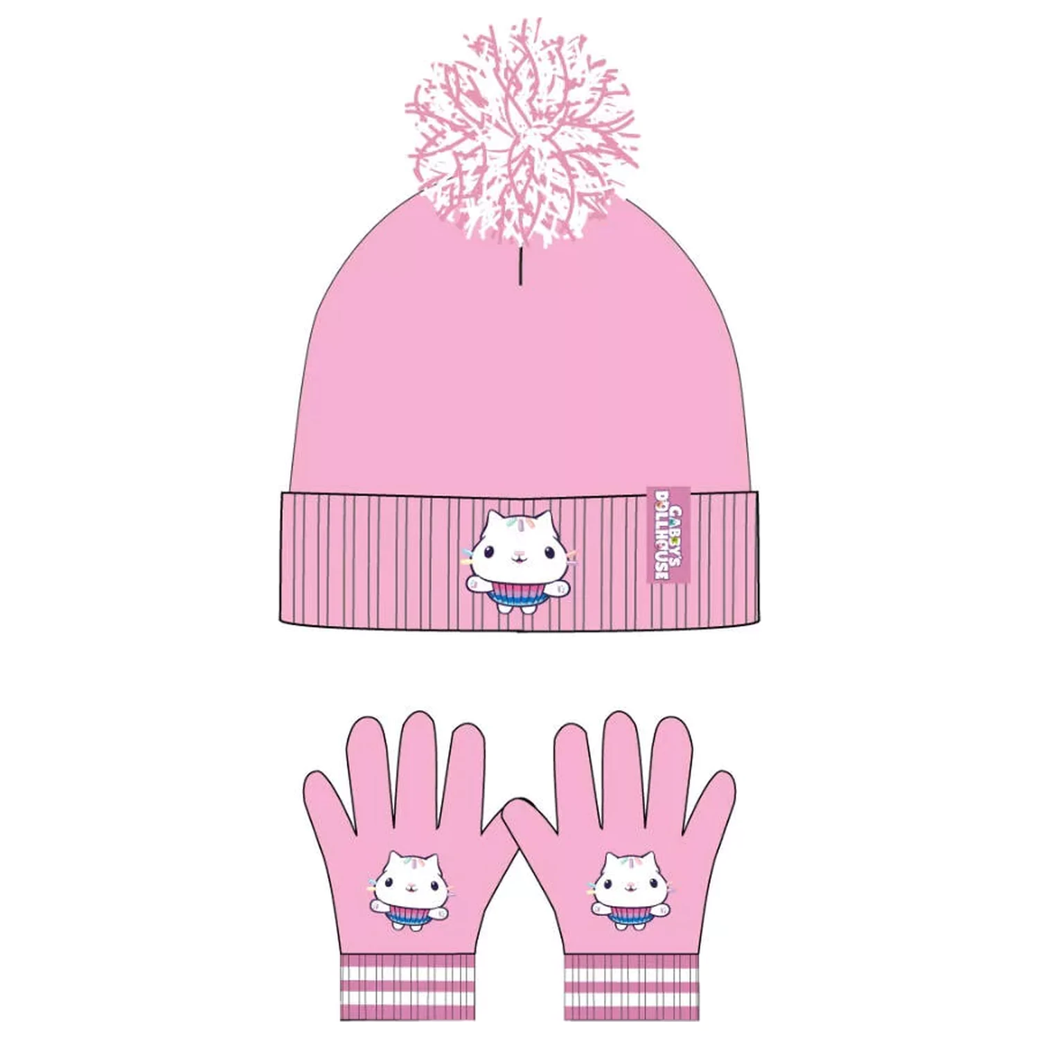 Gabi Dollhouse Pandy Zestaw Czapka + Rękawiczki dla Dzieci zdjęcie produktu