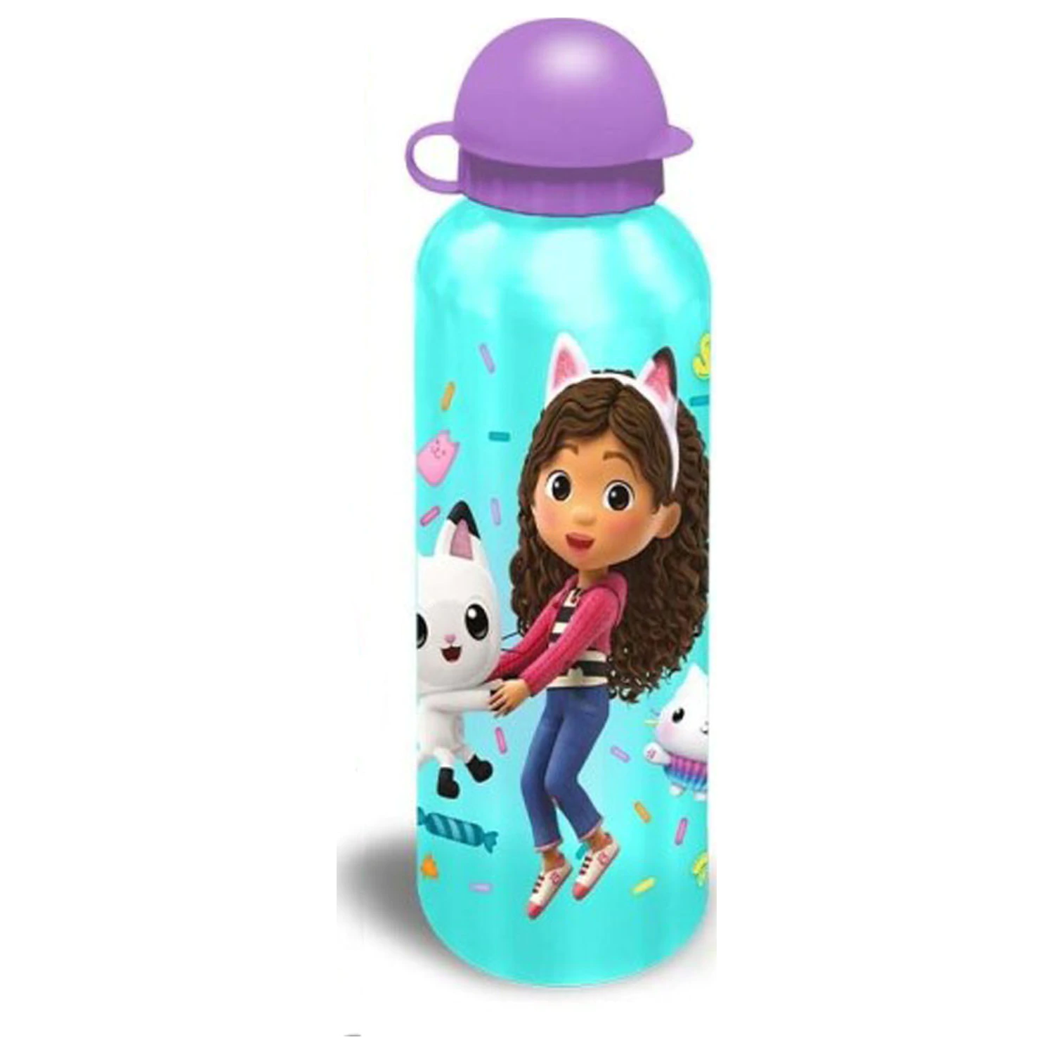 Gabi's Dollhouse Party aluminiowa piersiówka z pokrywką do picia 500 ml zdjęcie produktu
