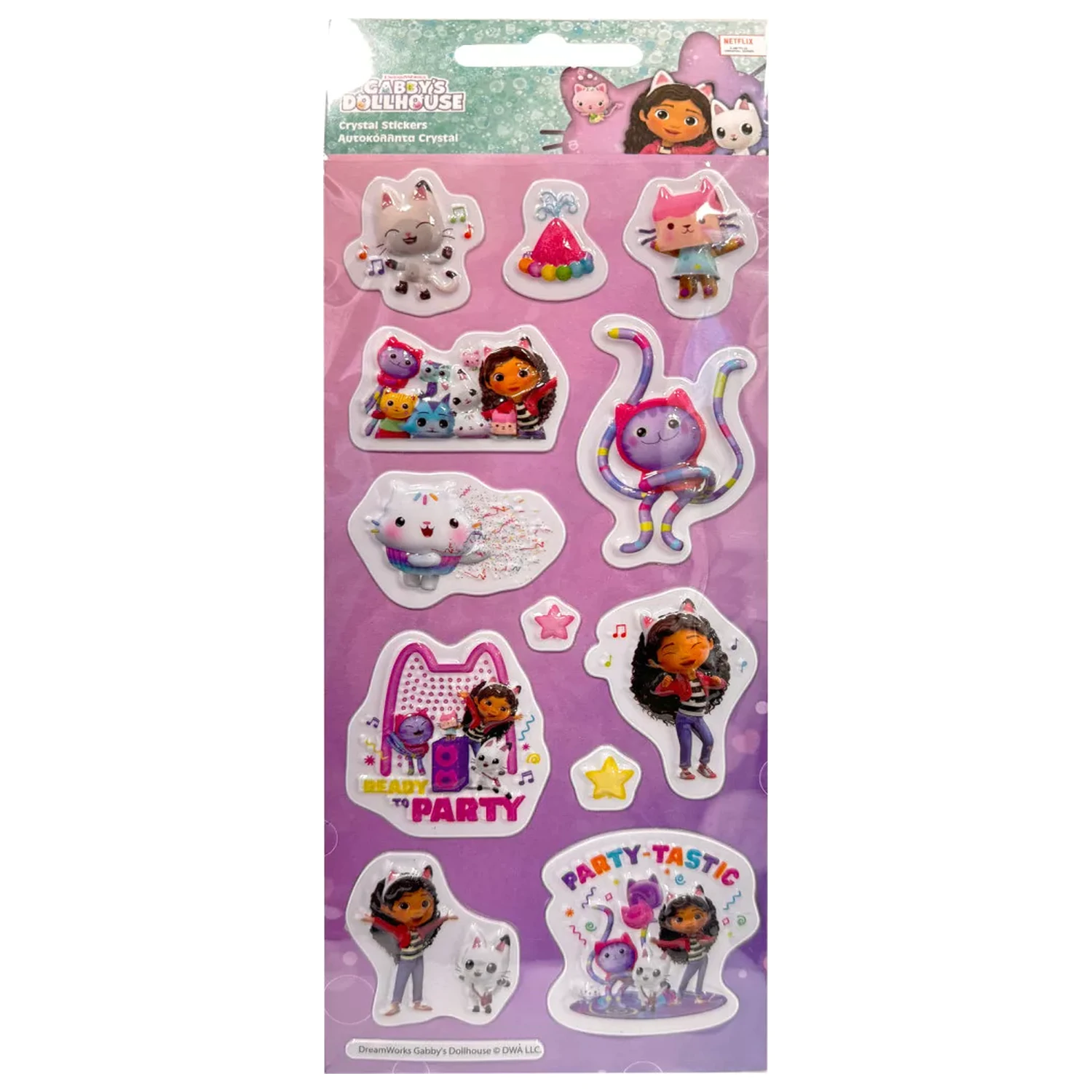 Gabi's Dollhouse Party Bąbelkowa Naklejka zdjęcie produktu