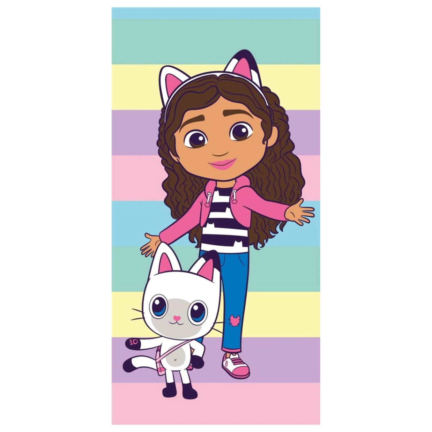 Gabi's Dollhouse Pastel Stripes Ręcznik zdjęcie produktu