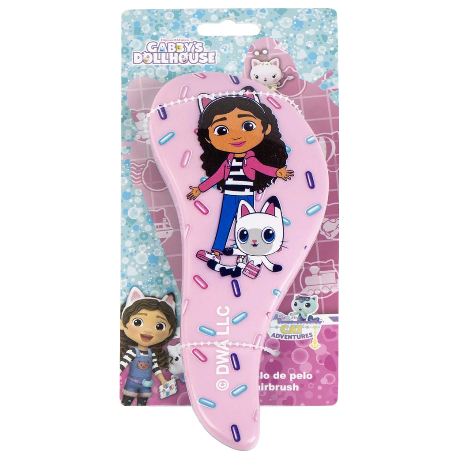 Gabby's Dollhouse Różowa szczotka do włosów, grzebień 20 cm zdjęcie produktu