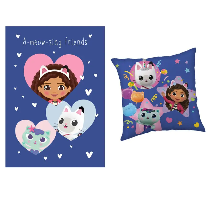 Gabbys Dollhouse polar koc + zestaw poduszek zdjęcie produktu