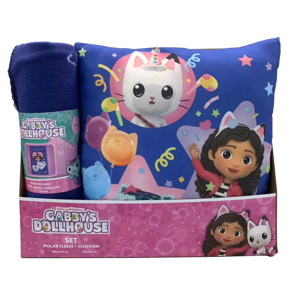 Gabbys Dollhouse polar koc + zestaw poduszek zdjęcie produktu