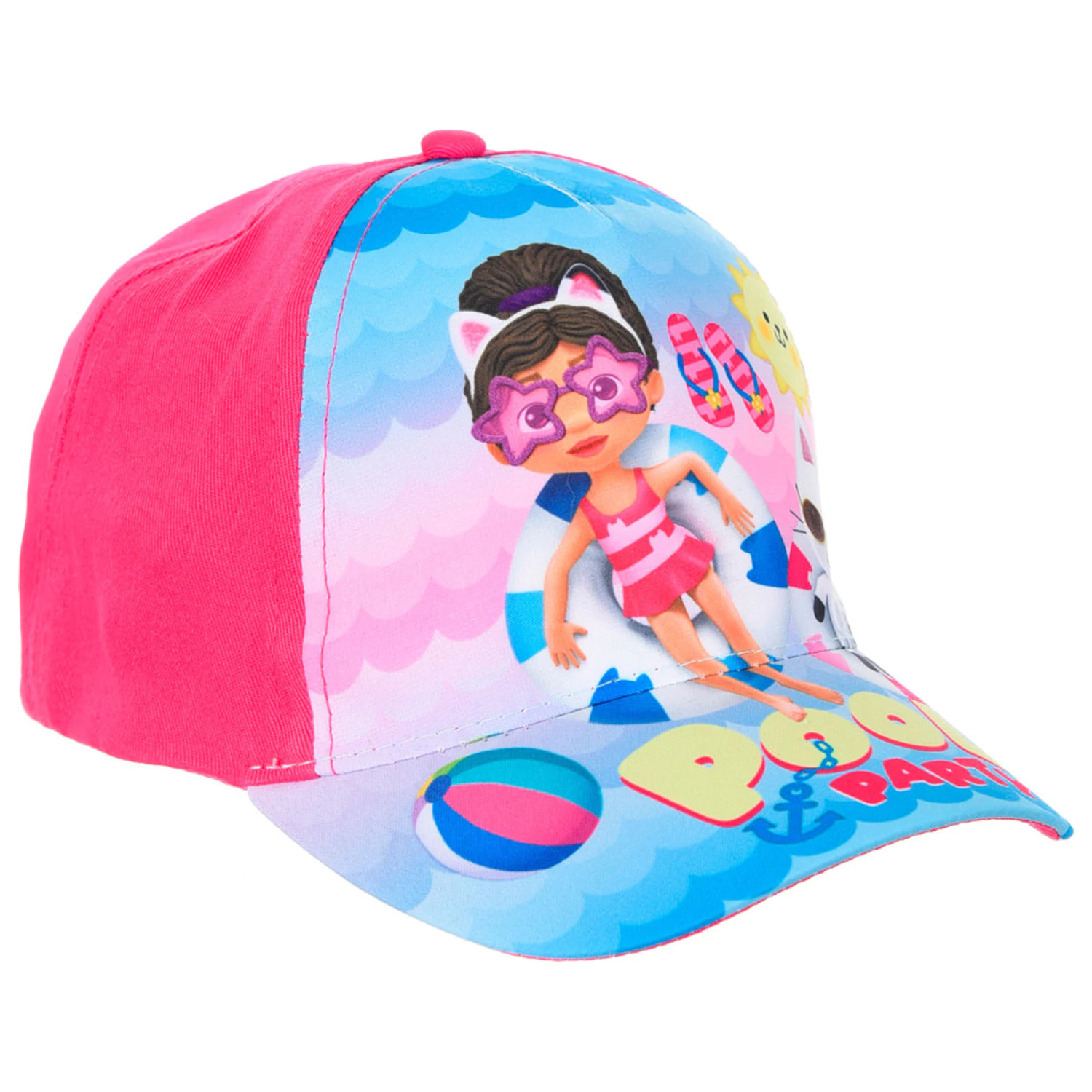 Gabi's Dollhouse Pool Party Różowa dziecięca czapka baseballowa 52 cm zdjęcie produktu