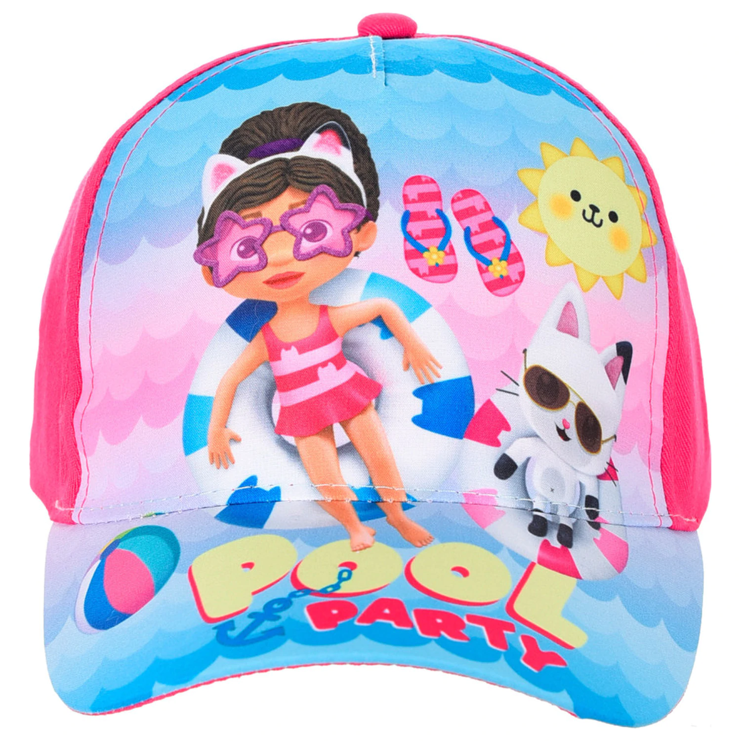 Gabi's Dollhouse Pool Party Różowa dziecięca czapka baseballowa 52 cm zdjęcie produktu