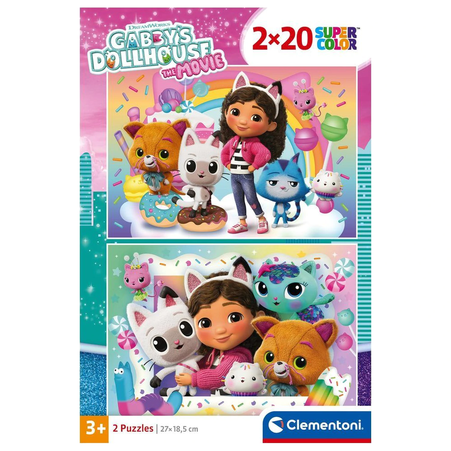 Gabbys Dollhouse puzzle 2x20 sztuk zdjęcie produktu