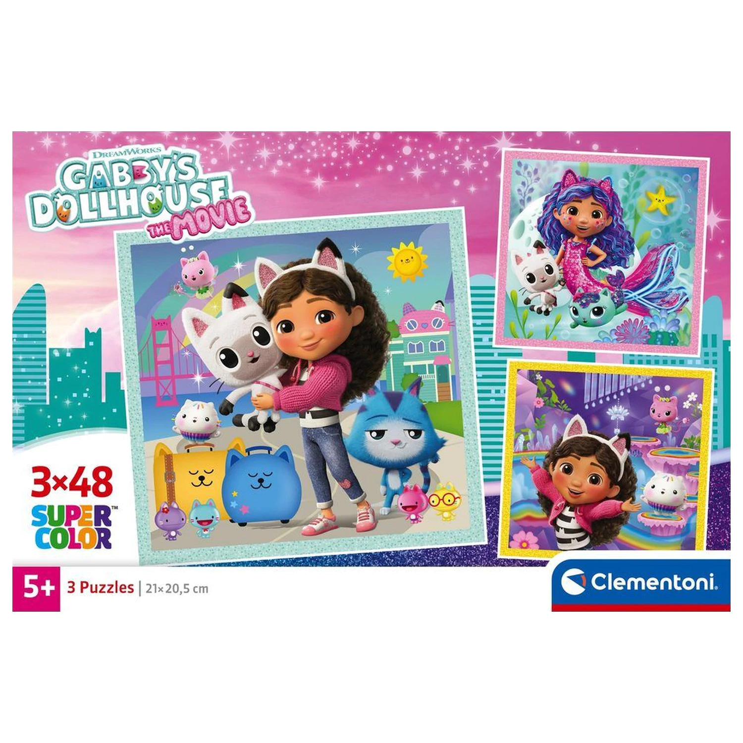 Gabbys Dollhouse puzzle 3x48 szt. zdjęcie produktu