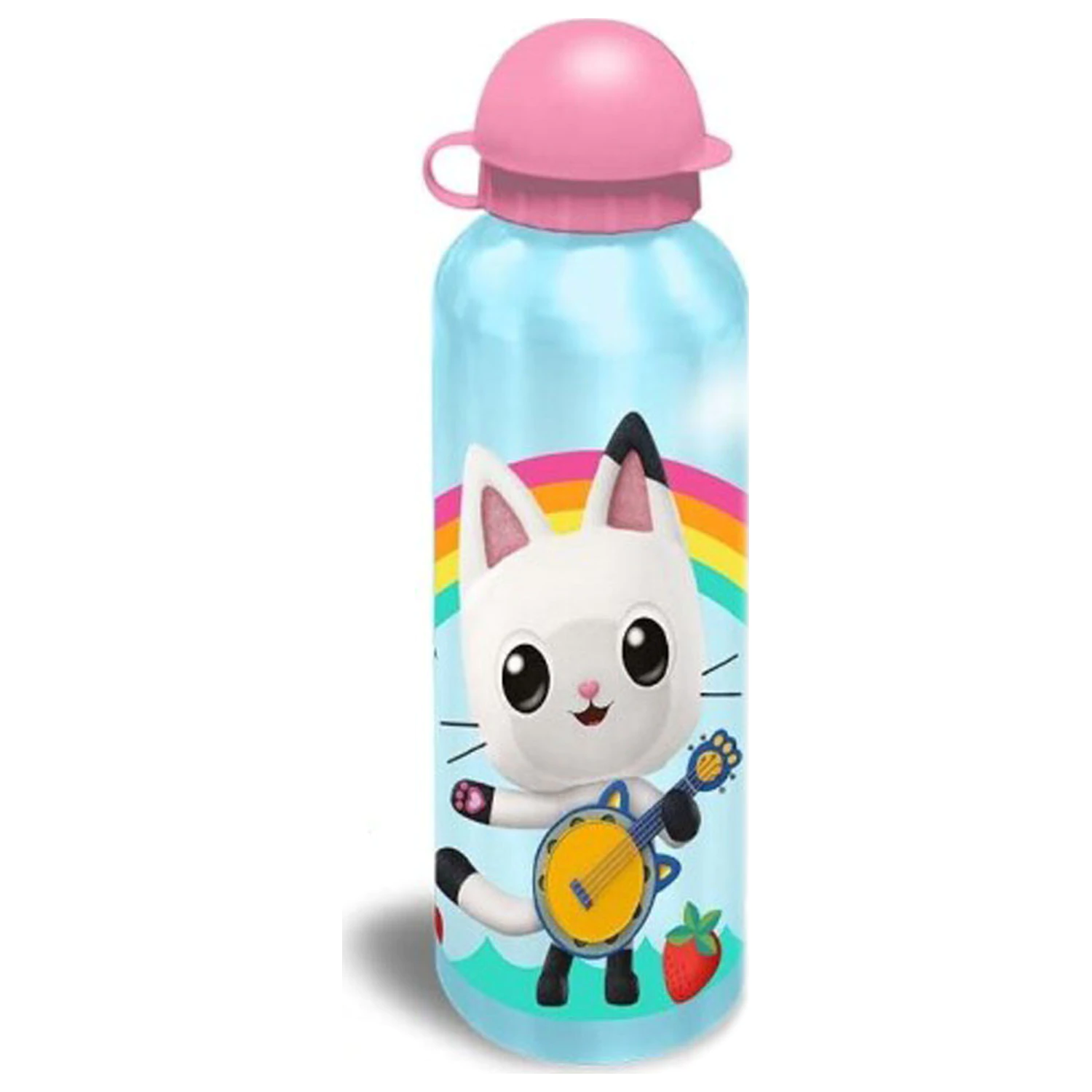 Gabi's Dollhouse Rainbow aluminiowa butelka na wodę z pokrywką do picia 500 ml zdjęcie produktu