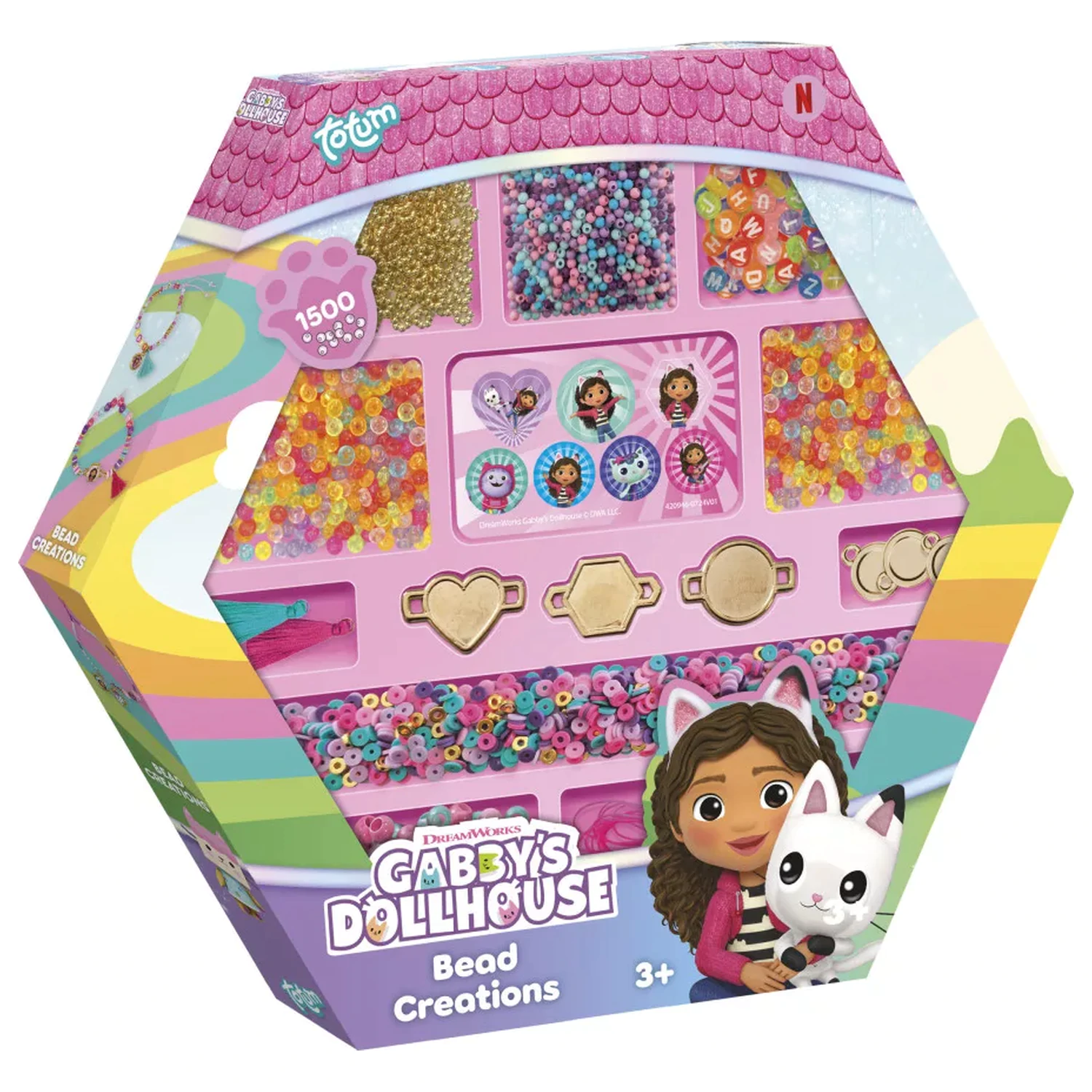 Zestaw do robienia bransoletek Rainbow Beading Kit Gabi's Dollhouse zdjęcie produktu