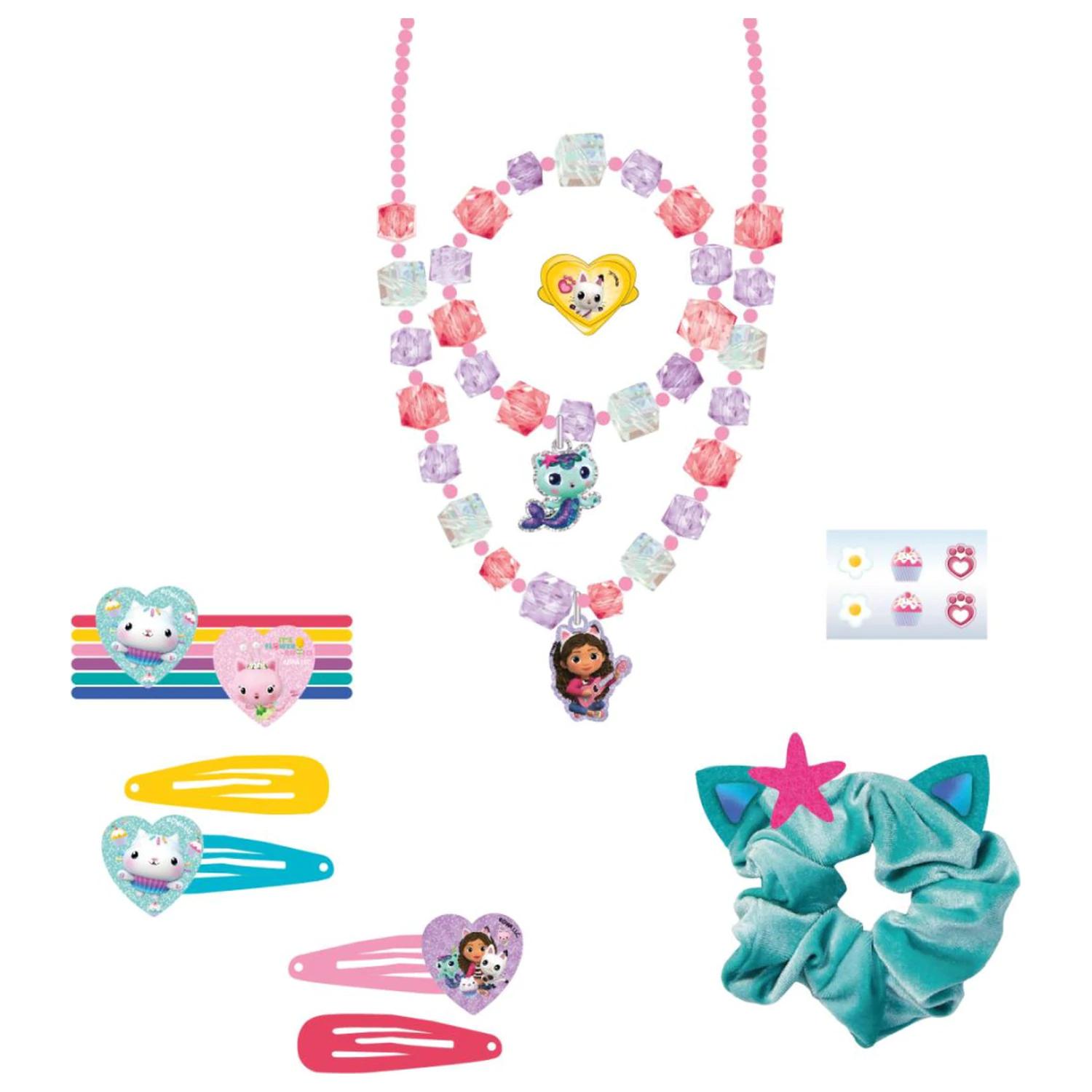 Gabi's Dollhouse Team Zestaw Akcesoriów do Włosów i Biżuterii 15 sztuk zdjęcie produktu