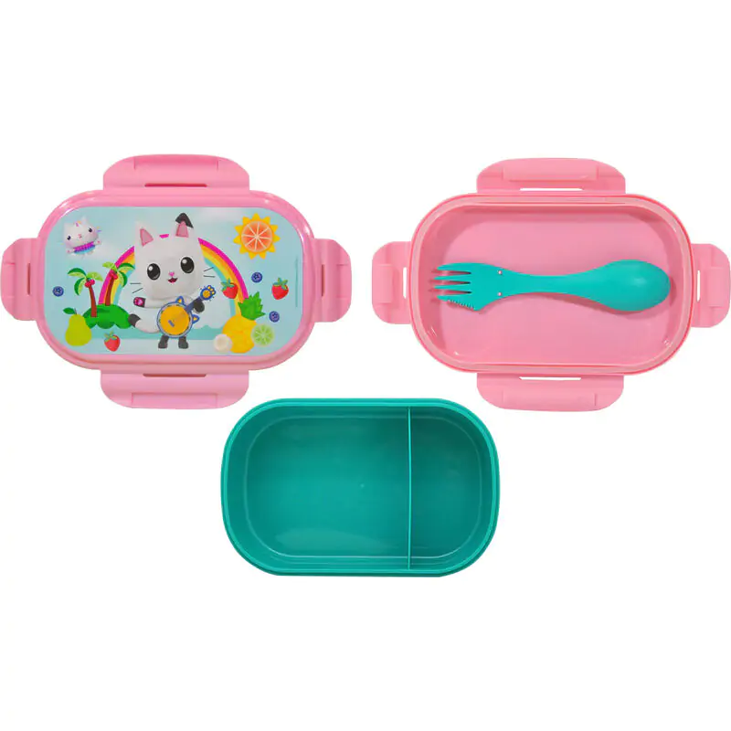 Gabbys Dollhouse lunch box + sztućce zdjęcie produktu