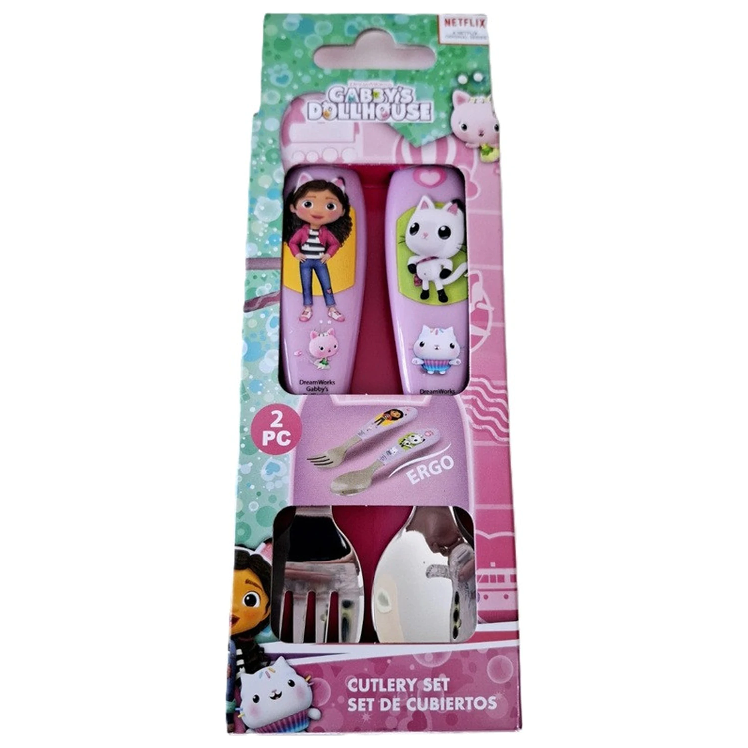 Gabi's Dollhouse Wonderland Metal Ergo Zestaw Sztućców – 2 Elementy zdjęcie produktu