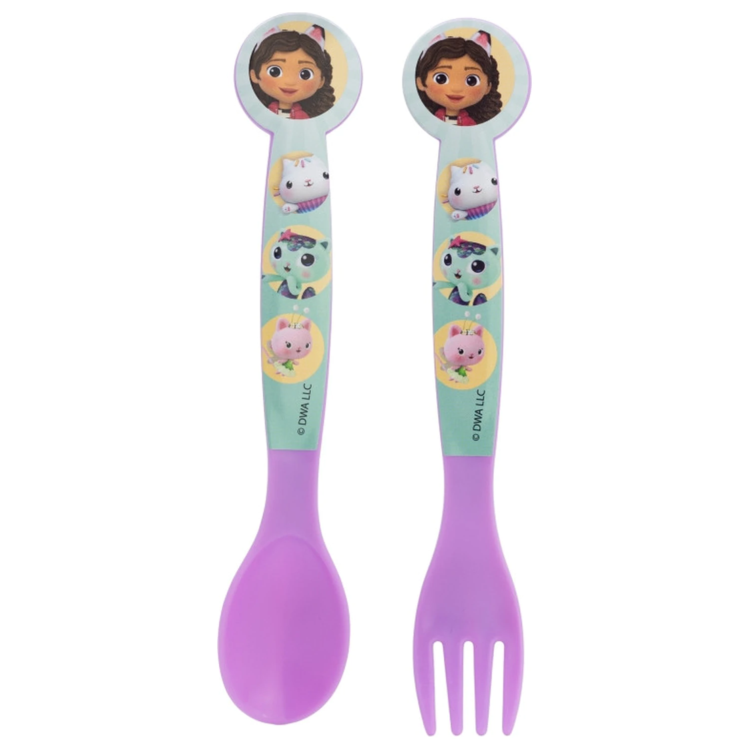 Gabby's Dollhouse Wonderland Zestaw plastikowych sztućców - 2 sztuki zdjęcie produktu