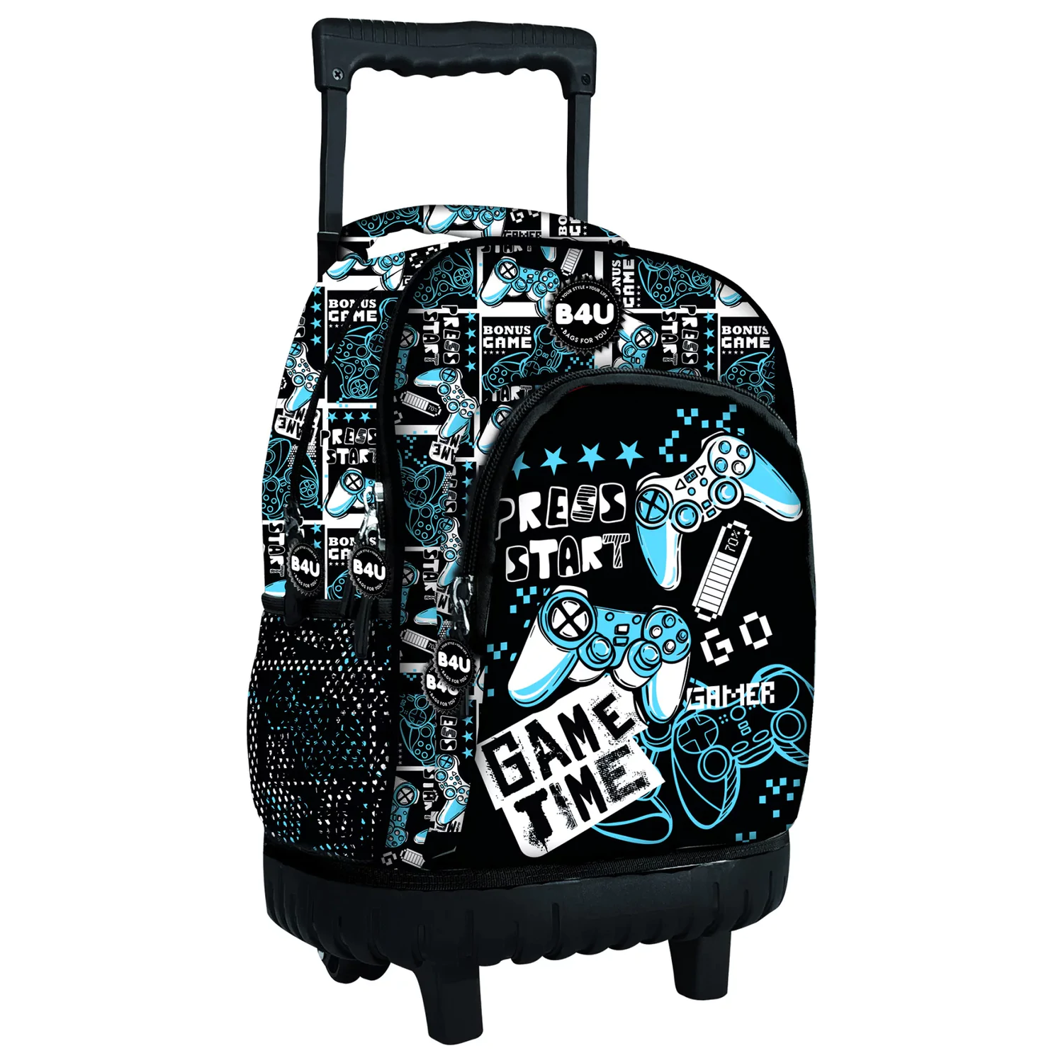 Gamer Press Start Premium Torba na kółkach szkolna, 44 cm zdjęcie produktu