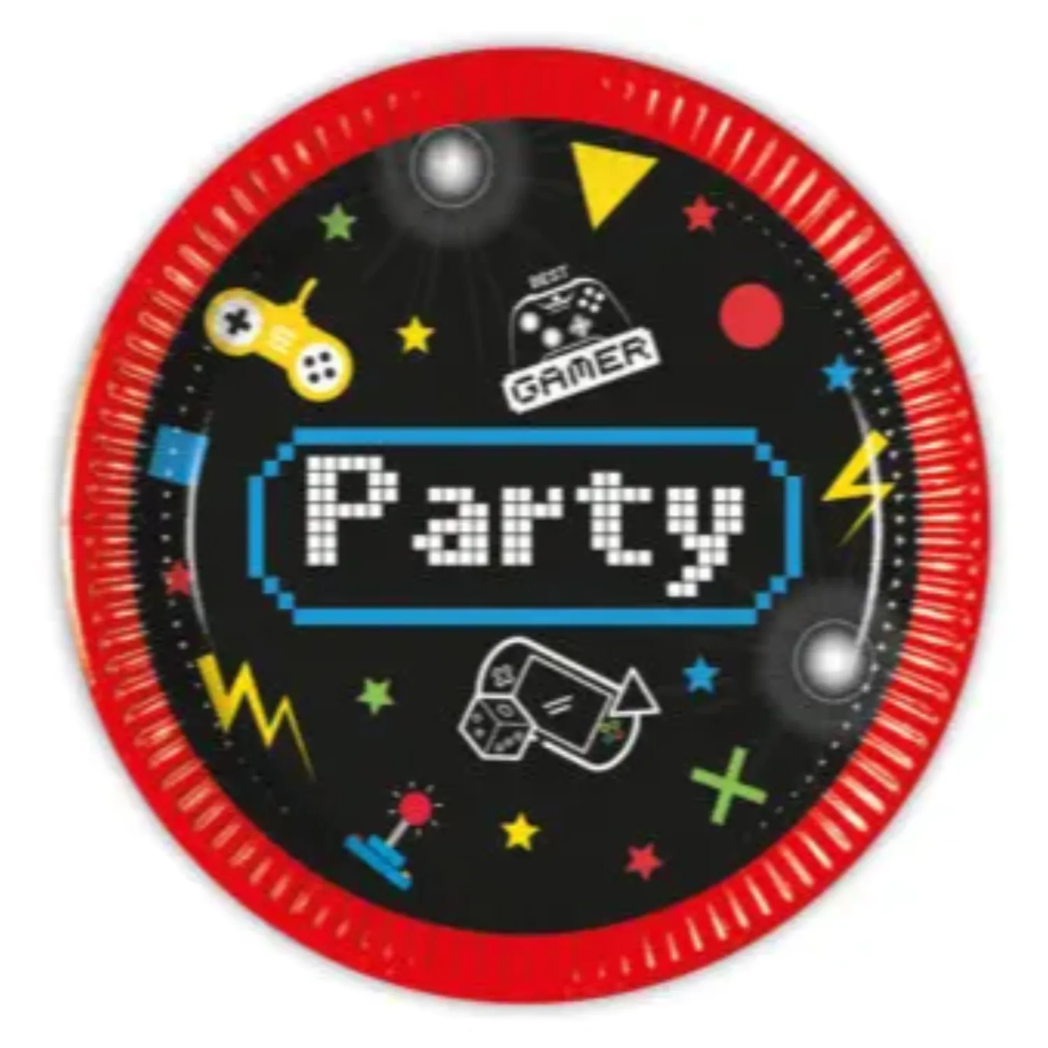 Talerzyki papierowe Gaming Party 8 szt. 20 cm FSC zdjęcie produktu