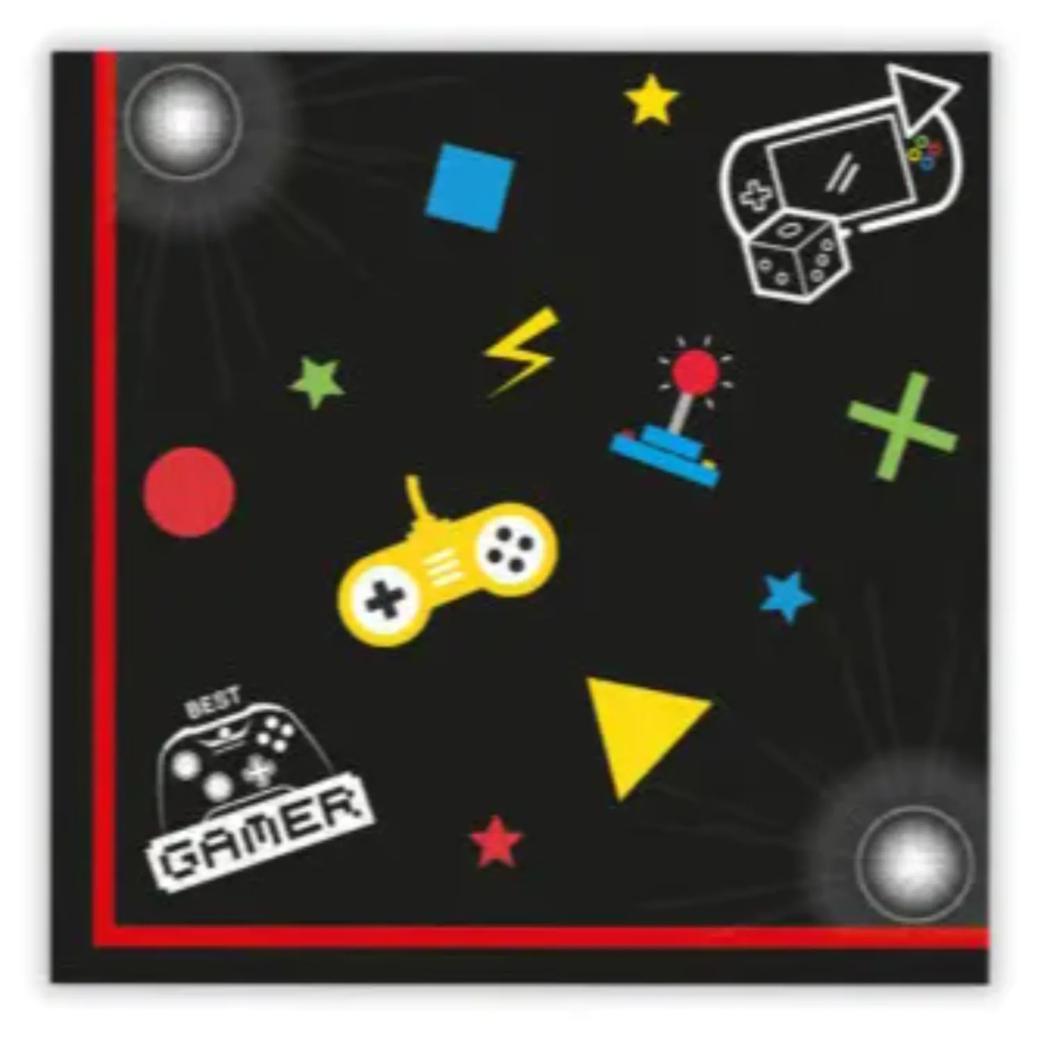 Serwetki Gaming Party 20 szt. 33x33 cm FSC zdjęcie produktu