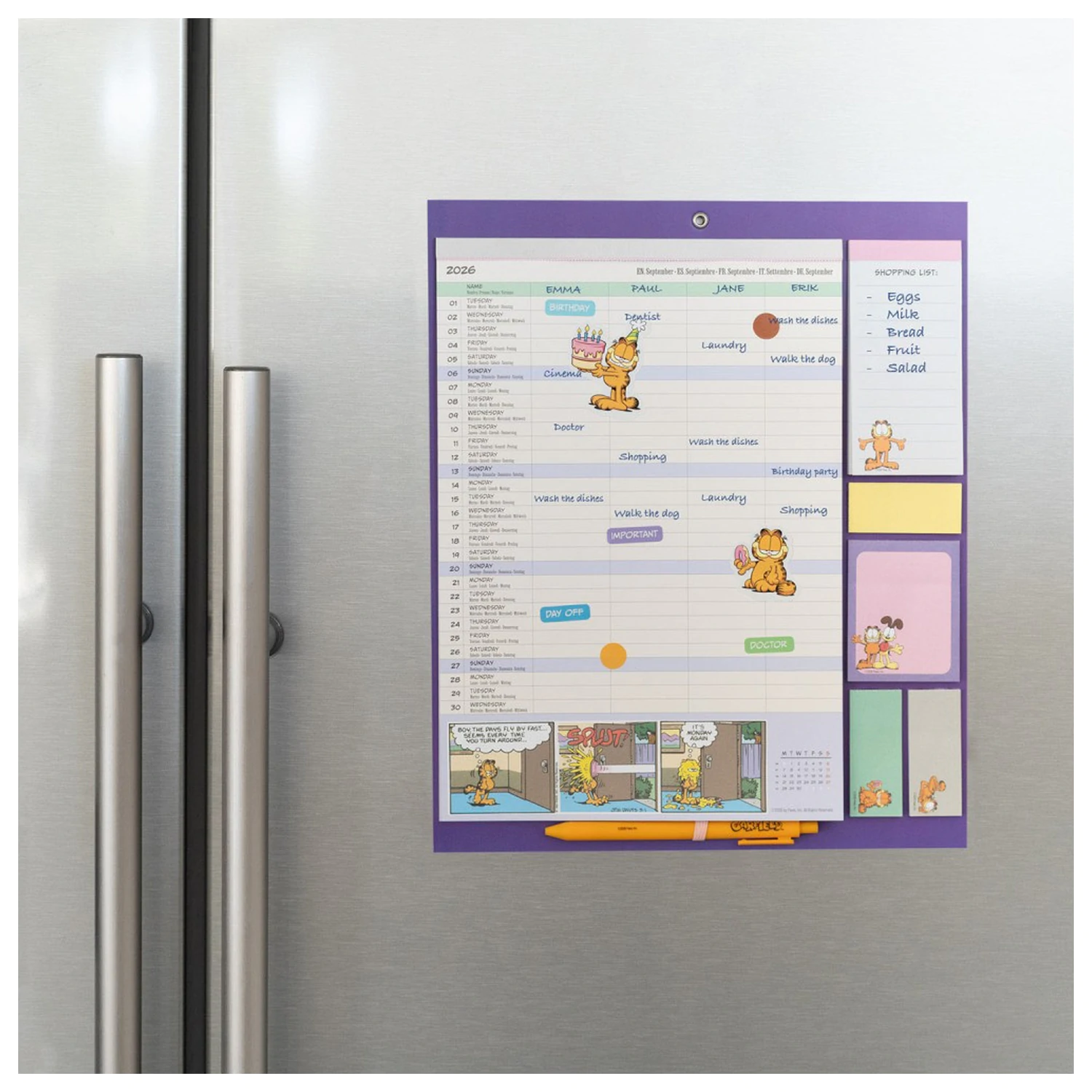 Garfield Magnetyczny Planer 2026/27 30 x 35 cm zdjęcie produktu