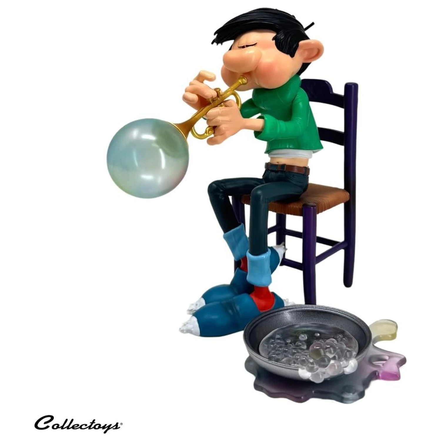 Gaston Lagaffe Figurka z żywicy Mydlana trąbka 16cm zdjęcie produktu