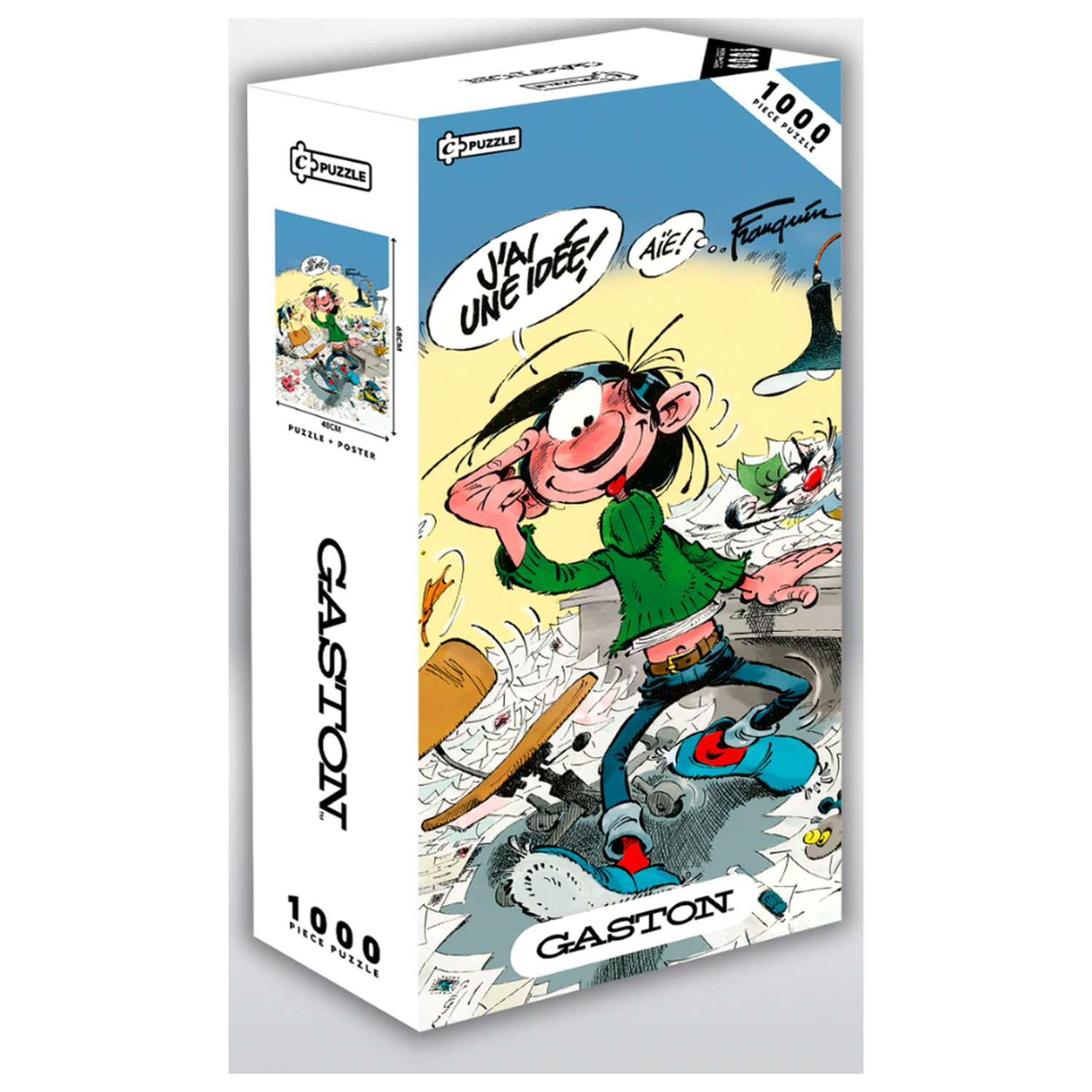 Gaston Lagaffe - J'ai une idée Plakat + Puzzle 1000 elementów zdjęcie produktu