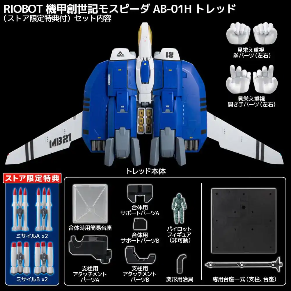 Genesis Climber Mospeada Riobot Diecast Figurka Akcji Riobot 1/48 148 AB-01H Tread 30 cm zdjęcie produktu