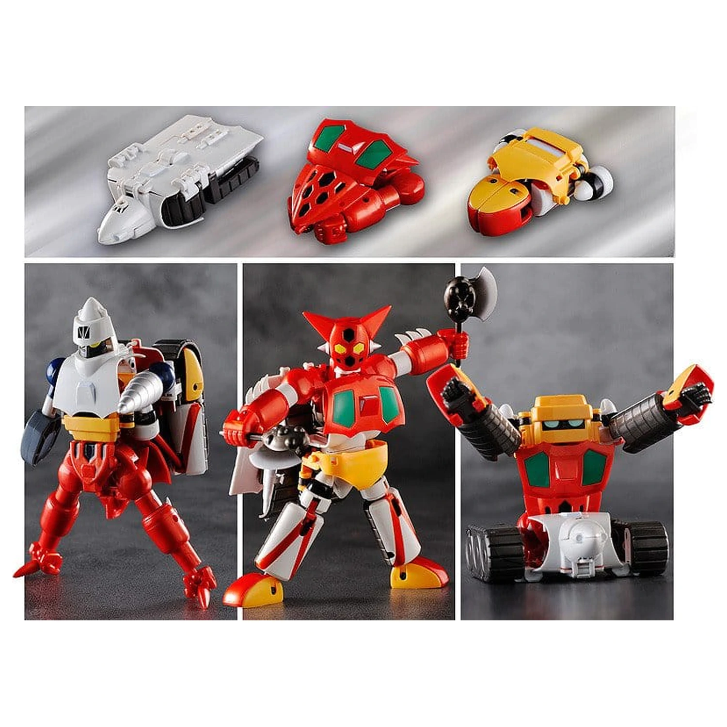Getter Robo figurka akcji, zestaw 3 figurek Dynamic Change Getter Robo 12 cm zdjęcie produktu