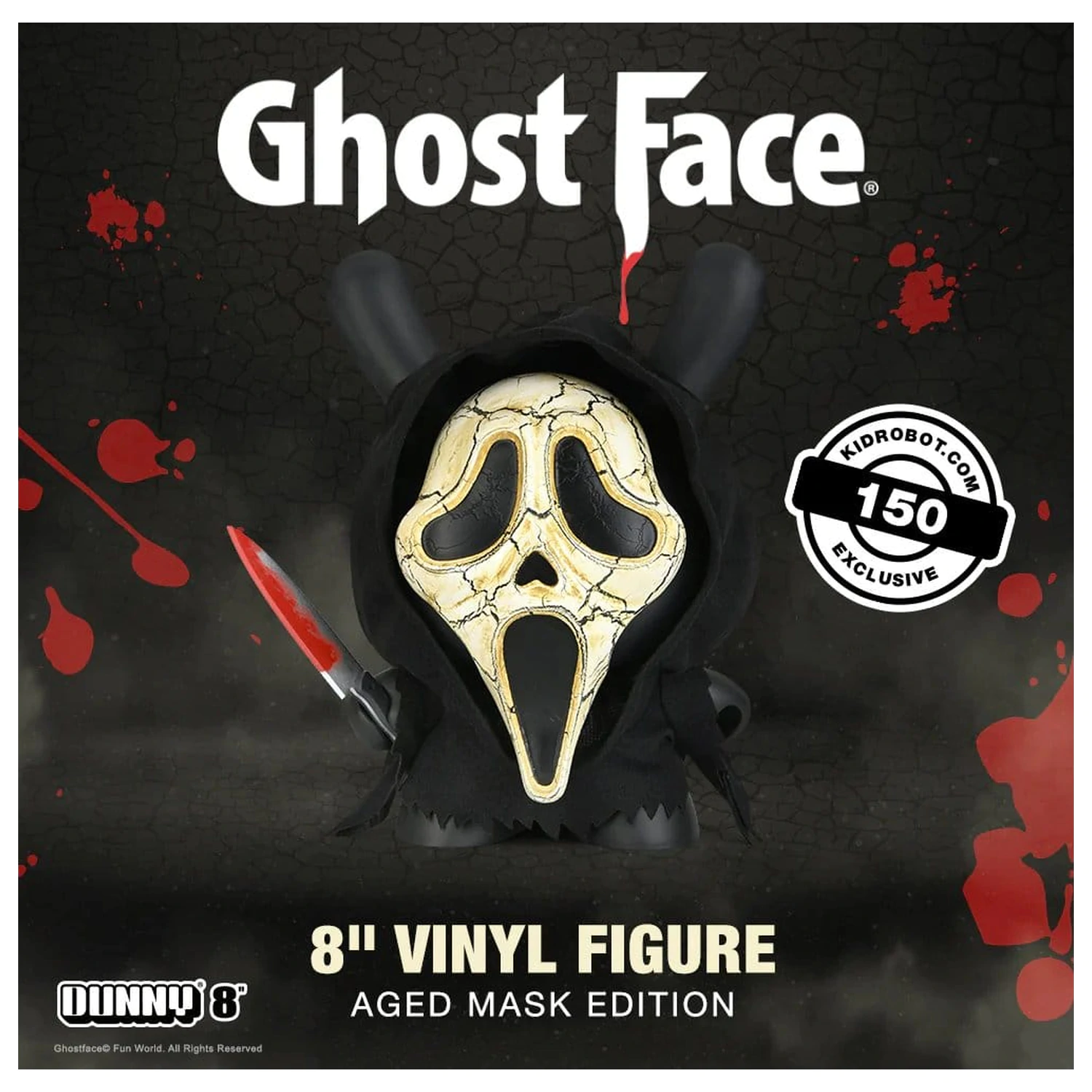 Ghost Face Dunny Art Toy Vinyl Figure Aged Mask Edition 20 cm zdjęcie produktu