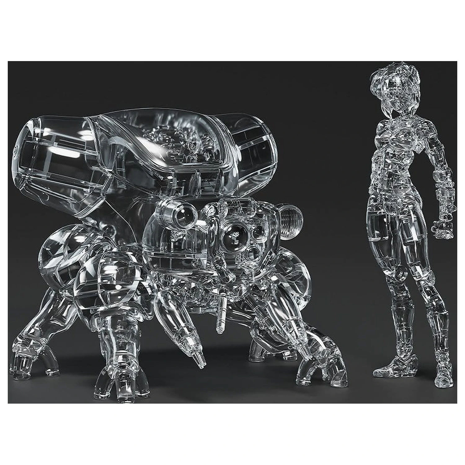 Ghost in the Shell PLAMAX minimum factory Plastikowy Zestaw Modeli Motoko Kusanagi z Fuchikoma: Thermoptic Camouflage Ver. 8 cm zdjęcie produktu