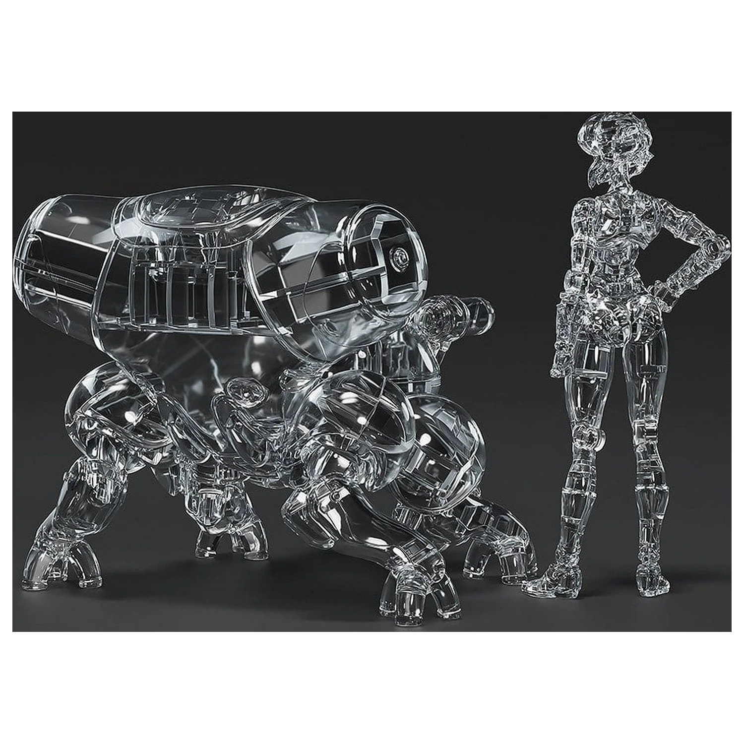 Ghost in the Shell PLAMAX minimum factory Plastikowy Zestaw Modeli Motoko Kusanagi z Fuchikoma: Thermoptic Camouflage Ver. 8 cm zdjęcie produktu