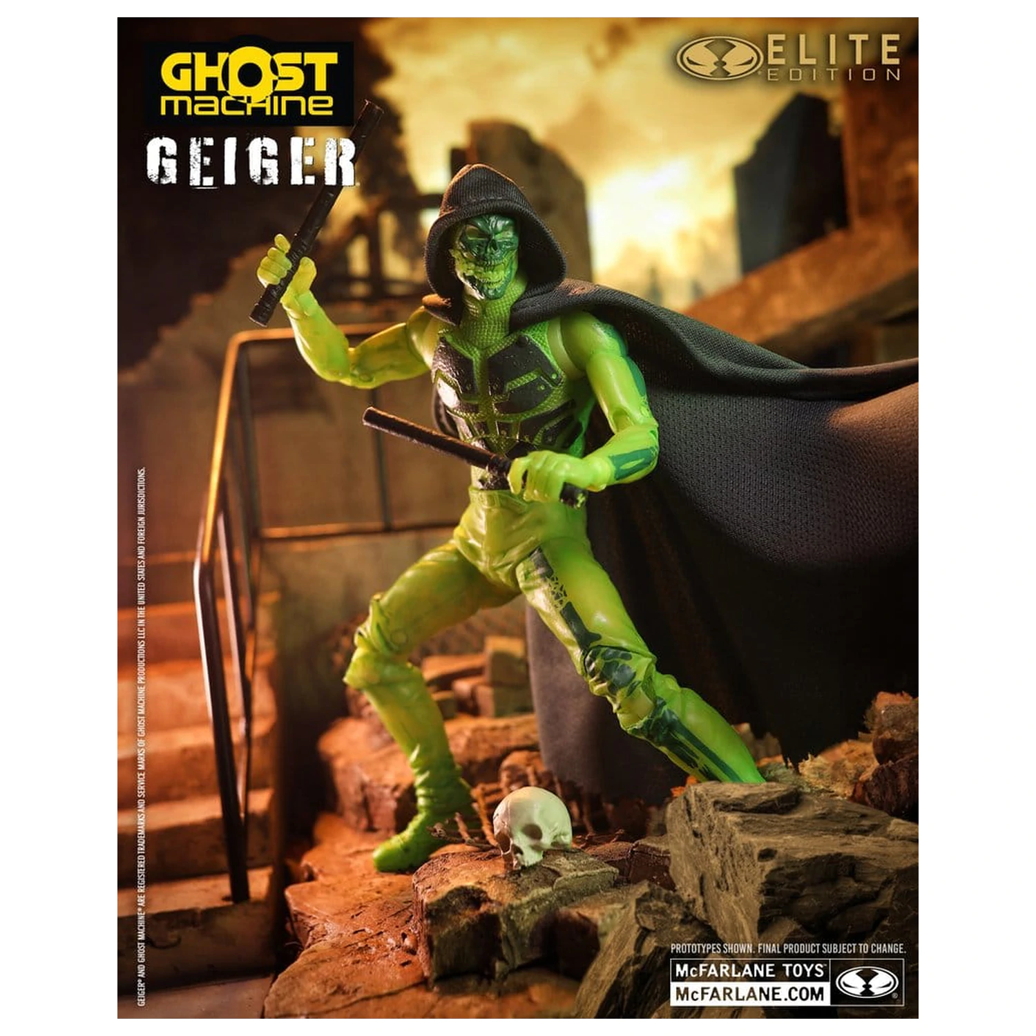 Ghost Machine McFarlane Elite Edition Deluxe figurka akcji Geiger 18 cm zdjęcie produktu