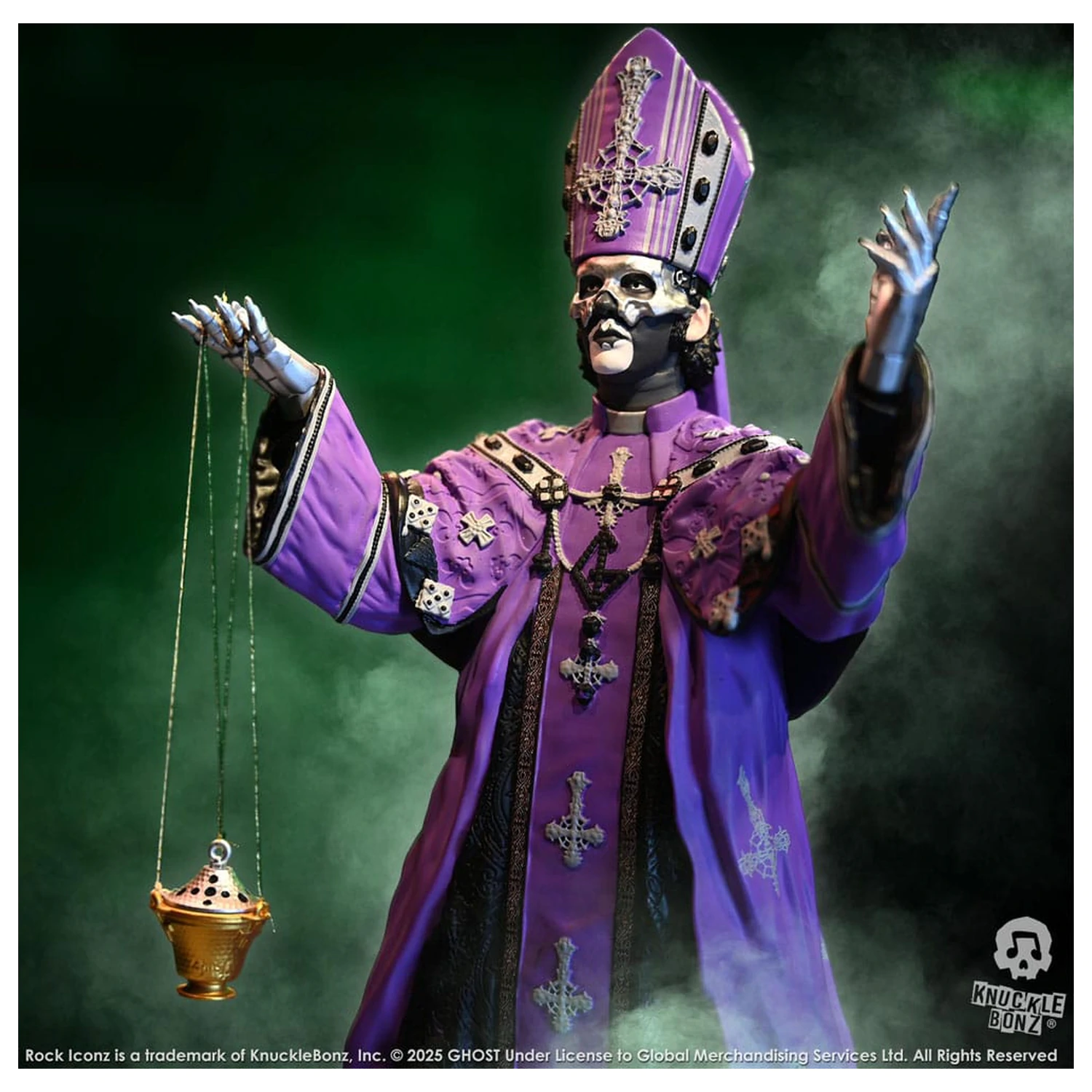 Ghost Rock Iconz Statuetka Papa V Perpetua Purple Robes 22 cm zdjęcie produktu