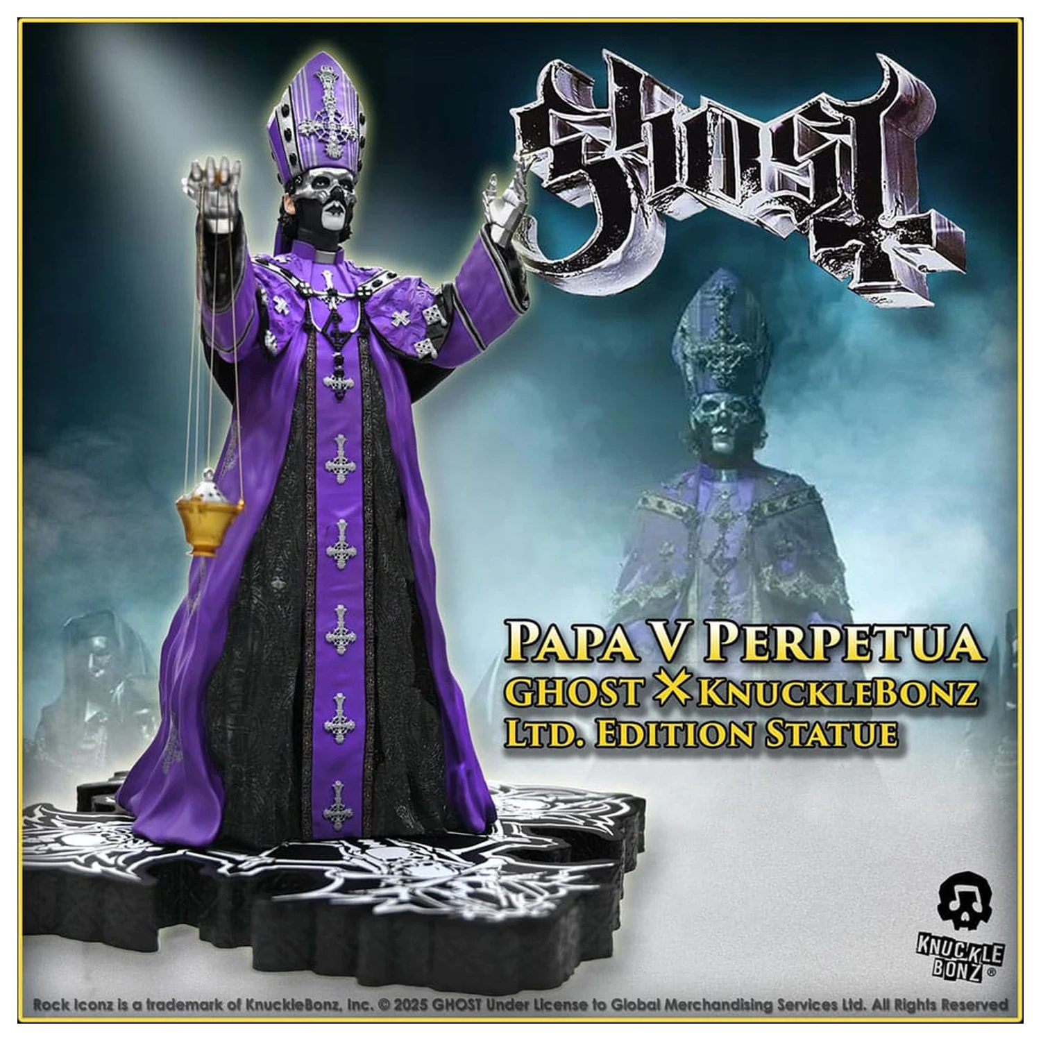 Ghost Rock Iconz Statuetka Papa V Perpetua Purple Robes 22 cm zdjęcie produktu