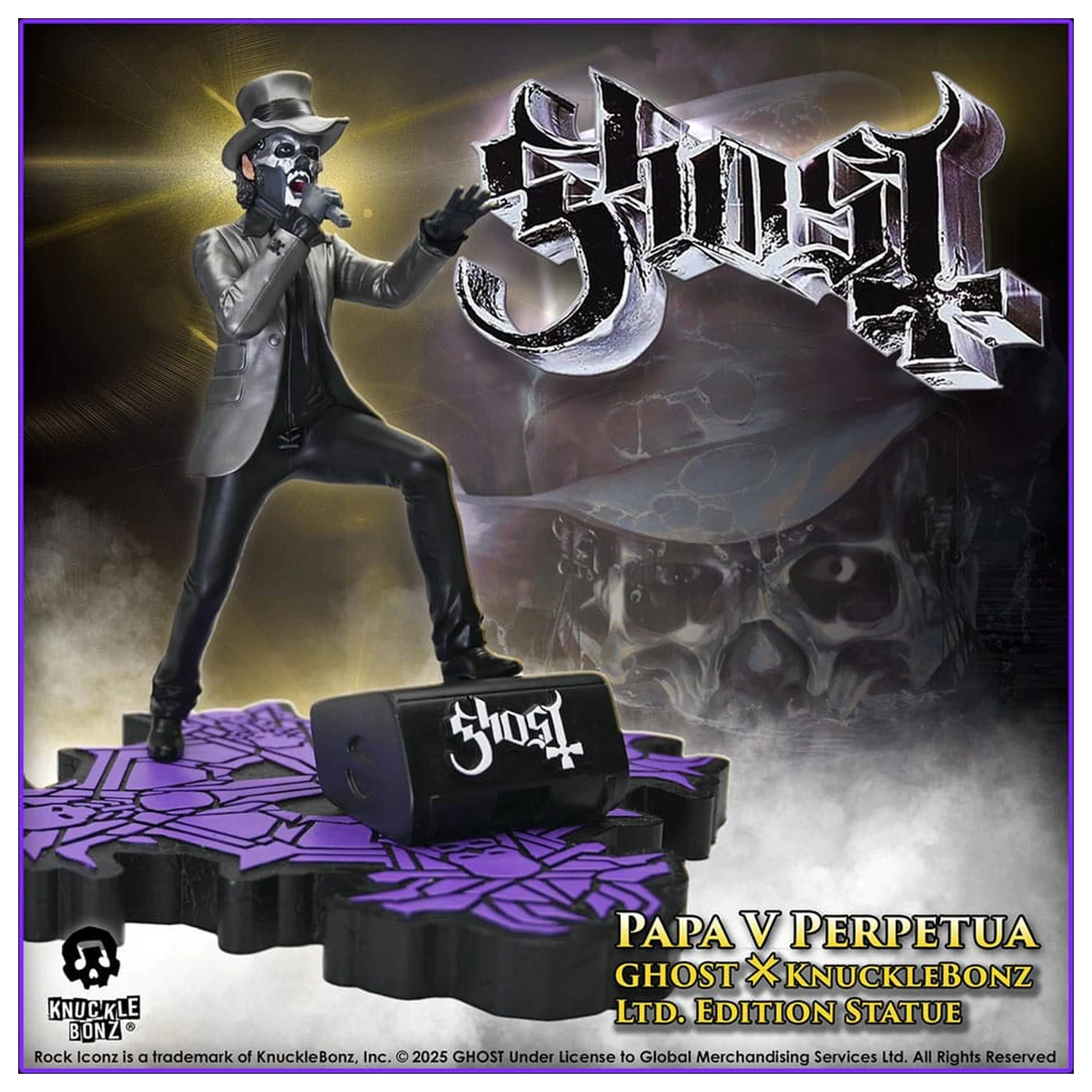 Ghost Rock Iconz Statue Papa V Perpetua Top Hat 22 cm zdjęcie produktu