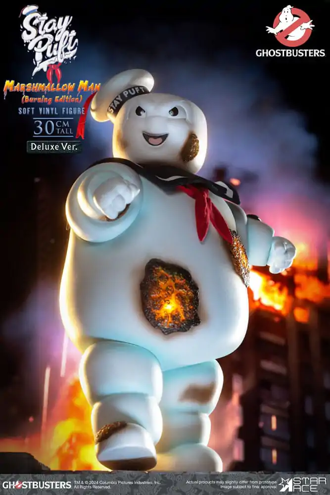 Ghostbusters Soft Vinyl Statue Stay Puft Marshmallow Man Burnign Edition Deluxe Version 30 cm Statua z miękkiego winylu zdjęcie produktu