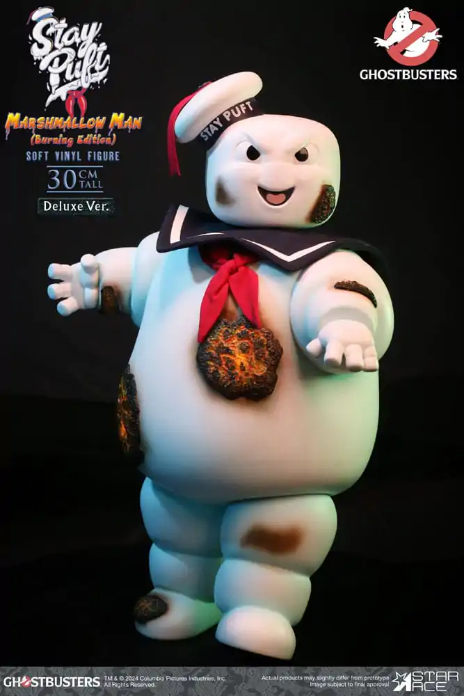 Ghostbusters Soft Vinyl Statue Stay Puft Marshmallow Man Burnign Edition Deluxe Version 30 cm Statua z miękkiego winylu zdjęcie produktu