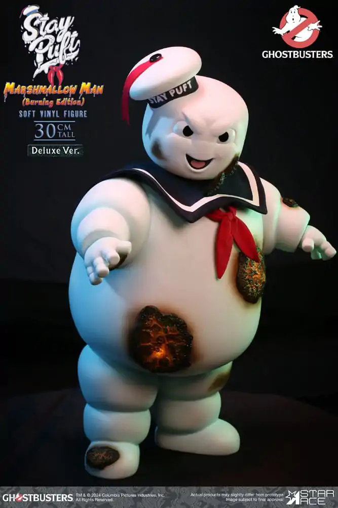 Ghostbusters Soft Vinyl Statue Stay Puft Marshmallow Man Burnign Edition Deluxe Version 30 cm Statua z miękkiego winylu zdjęcie produktu