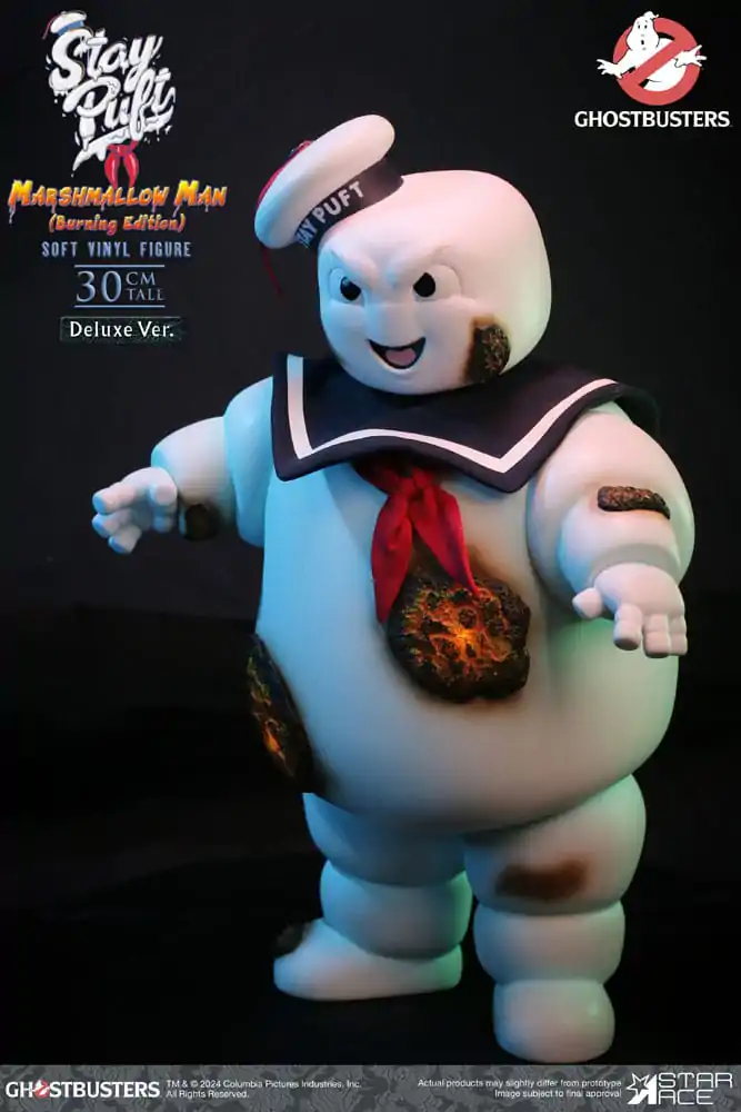 Ghostbusters Soft Vinyl Statue Stay Puft Marshmallow Man Burnign Edition Deluxe Version 30 cm Statua z miękkiego winylu zdjęcie produktu