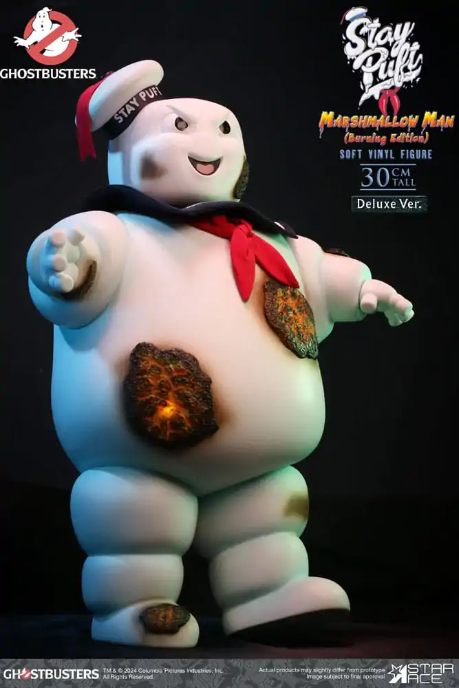 Ghostbusters Soft Vinyl Statue Stay Puft Marshmallow Man Burnign Edition Deluxe Version 30 cm Statua z miękkiego winylu zdjęcie produktu