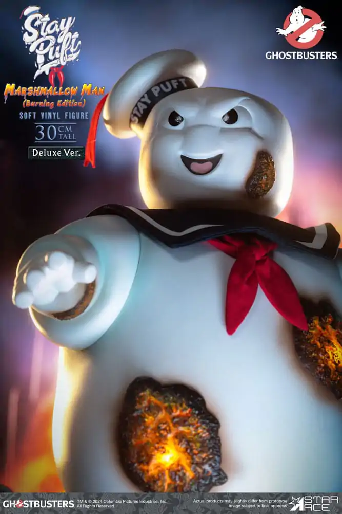 Ghostbusters Soft Vinyl Statue Stay Puft Marshmallow Man Burnign Edition Deluxe Version 30 cm Statua z miękkiego winylu zdjęcie produktu