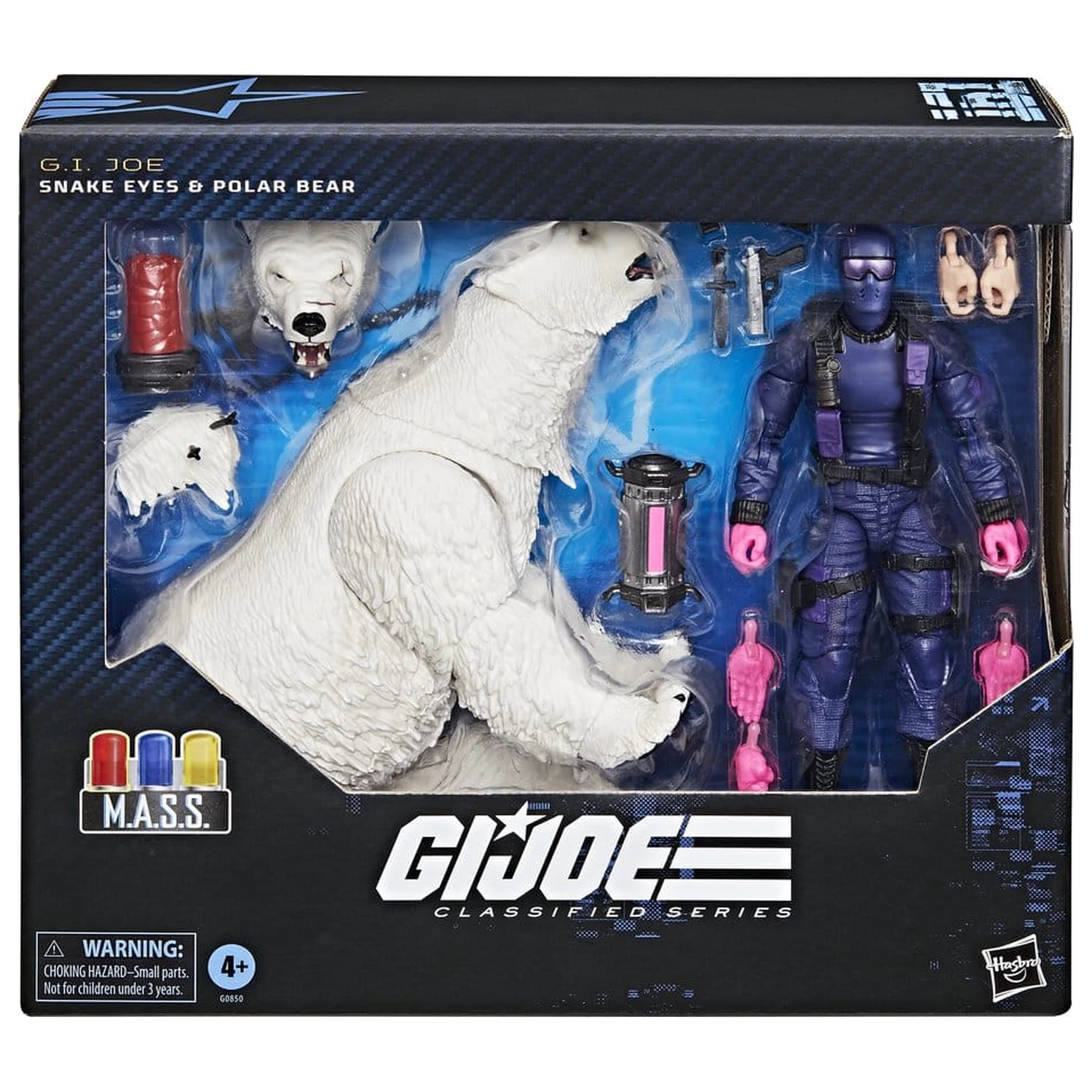 Figurka akcji GI Joe Classified Series Snake Eyes z niedźwiedziem polarnym 15 cm zdjęcie produktu