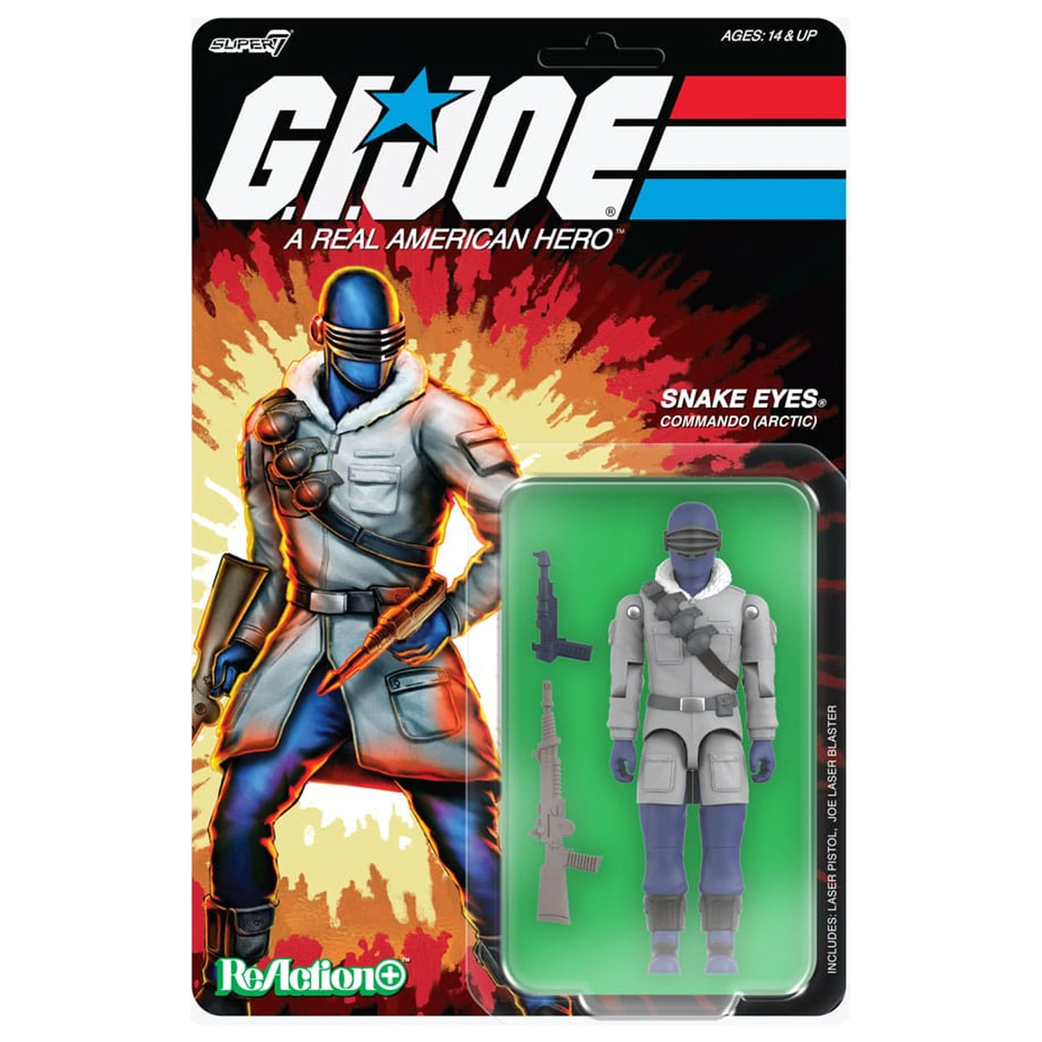 GI Joe (Movie) ReAction+ figurka akcji Wave 5 Arctic Snake Eyes (Movie) 10 cm zdjęcie produktu