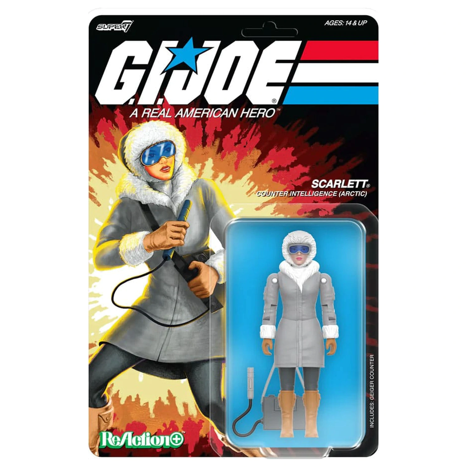 GI Joe ReAction+ Figurka Akcji Fala 06 Arctic Scarlett 10 cm zdjęcie produktu